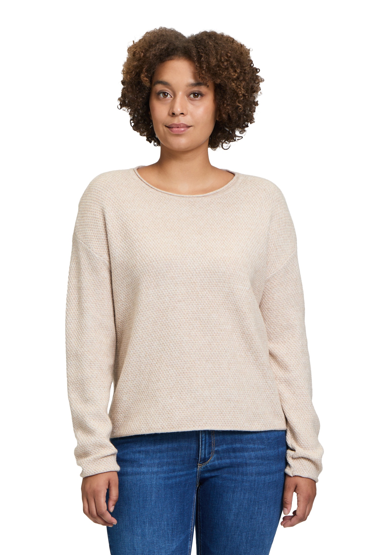 Betty&Co Strickpullover "Damen mit Rundhalsausschnitt" 1 Stk. Struktur günstig online kaufen