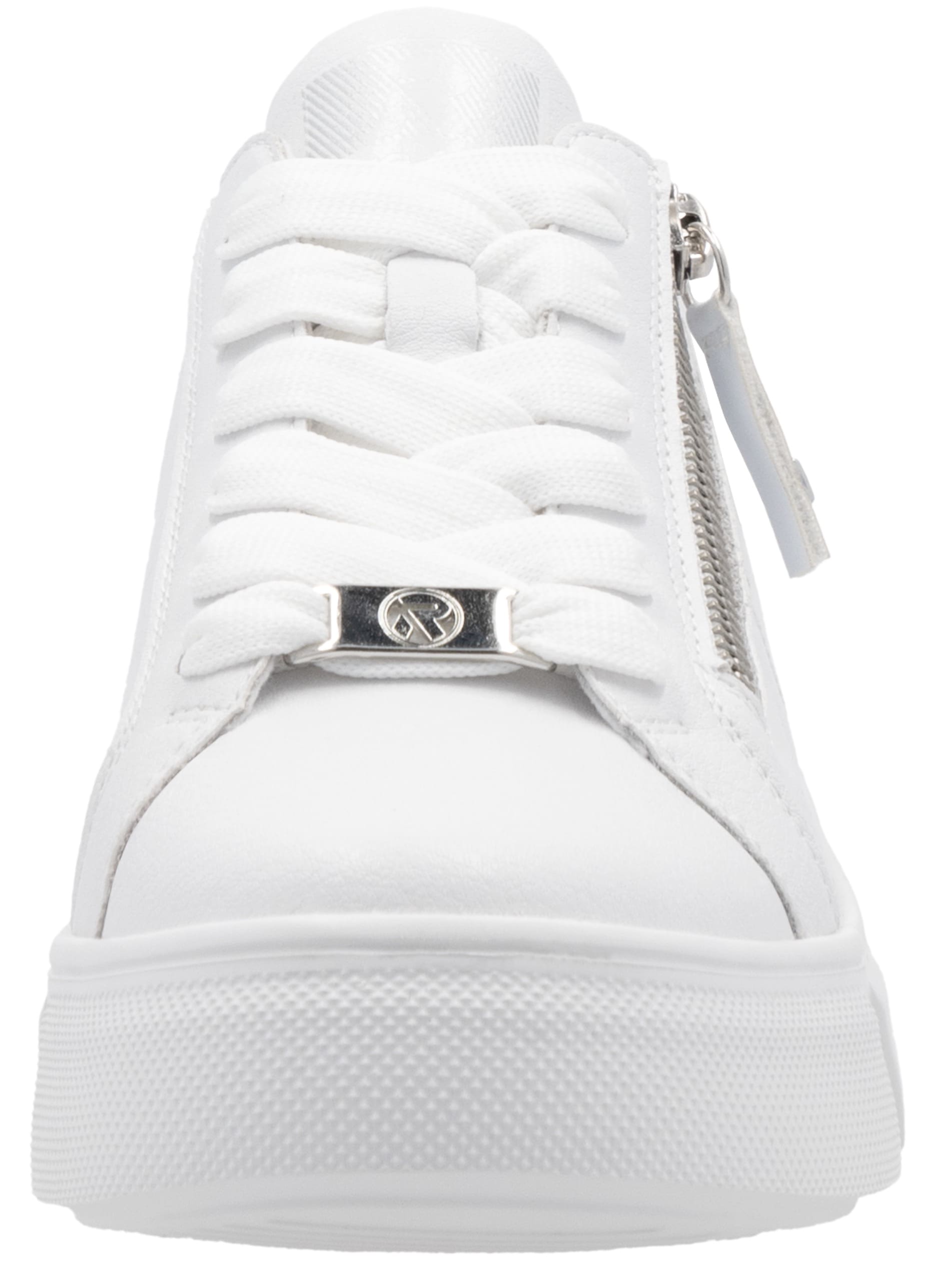 RIEKER Sport Plateausneaker, Freizeitschuh, Halbschuh, Schnürschuh mit seitlicher Perforation