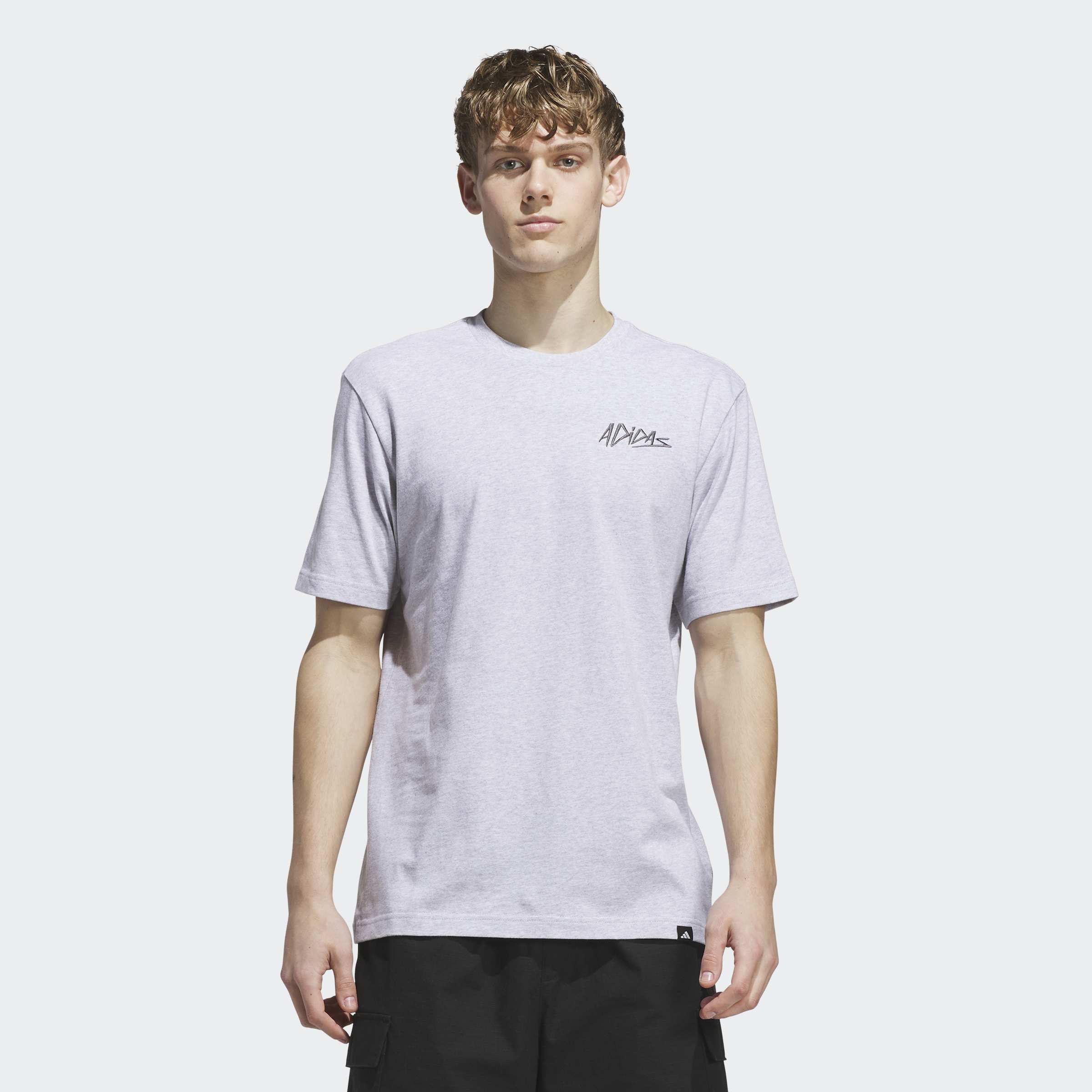 adidas Sportswear "M LUX CLR HTH T" mit Rundhalsausschnitt, aus Baumwolle