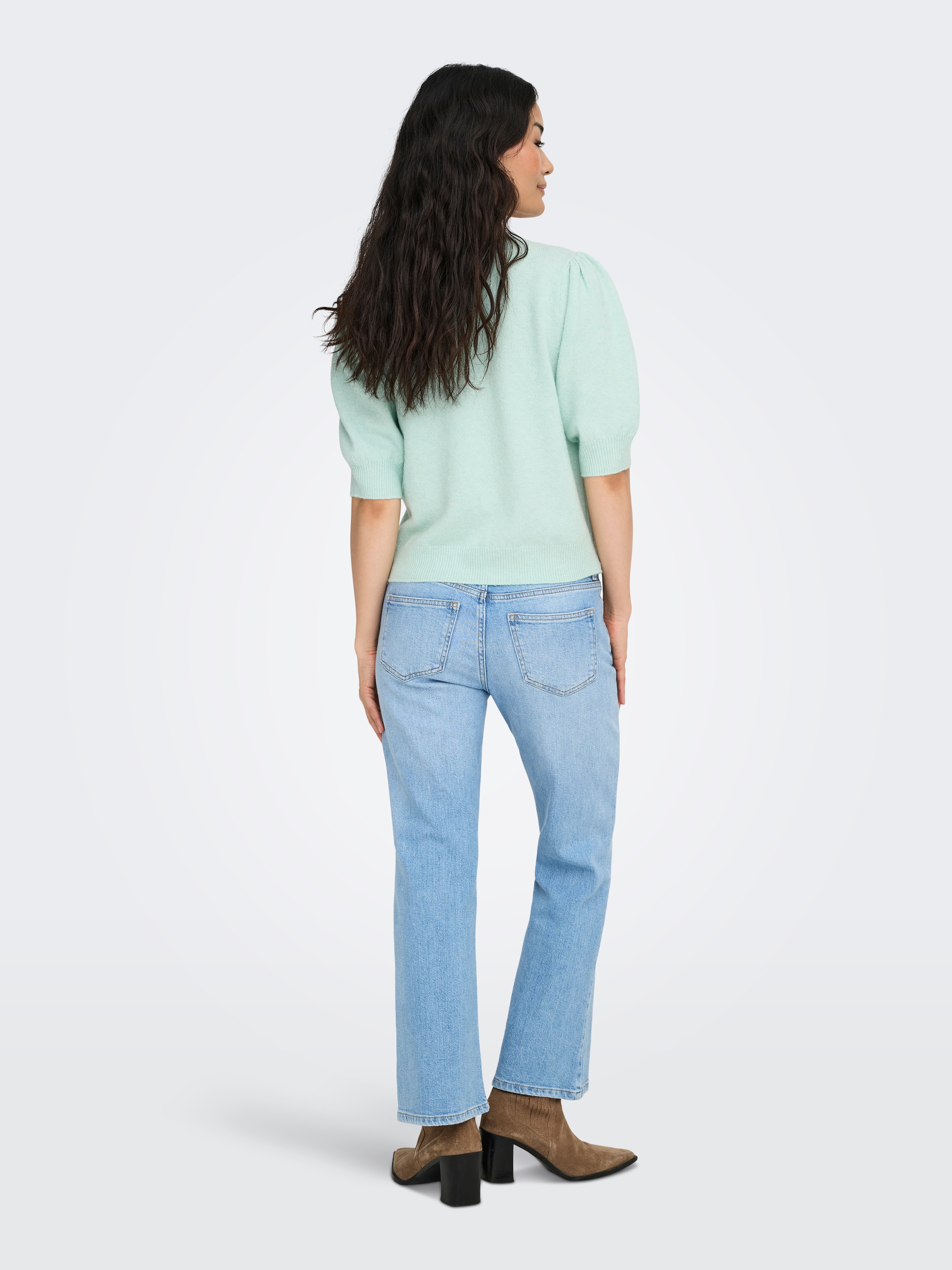 ONLY »ONLRICA LIFE 2/4 PULLOVER KNT NOOS« Materialmix, regular fit