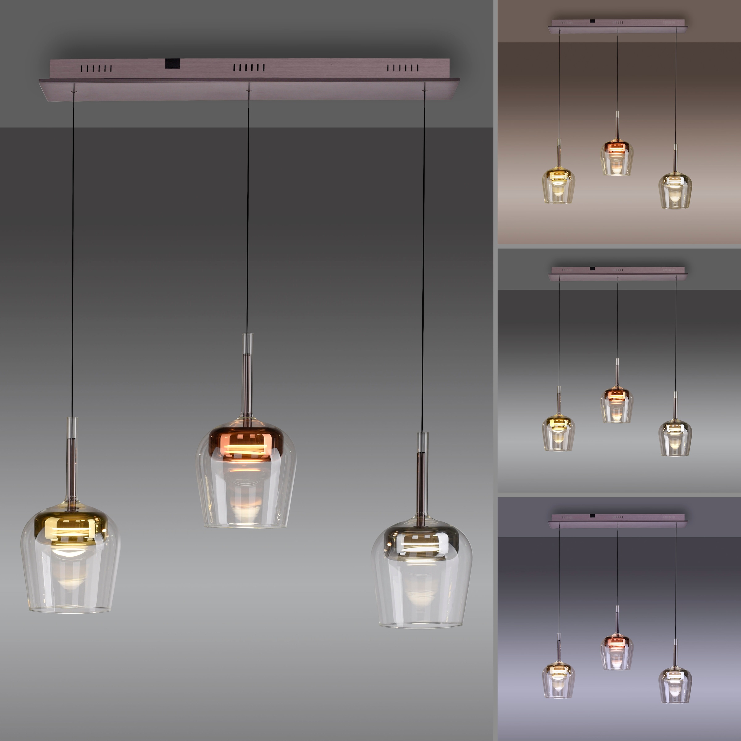 Neuhaus Q SMART HOME LIGHTS LED Pendelleuchte »Q-KON« LED-Board 1 Stk. warmweiß - kaltweiß