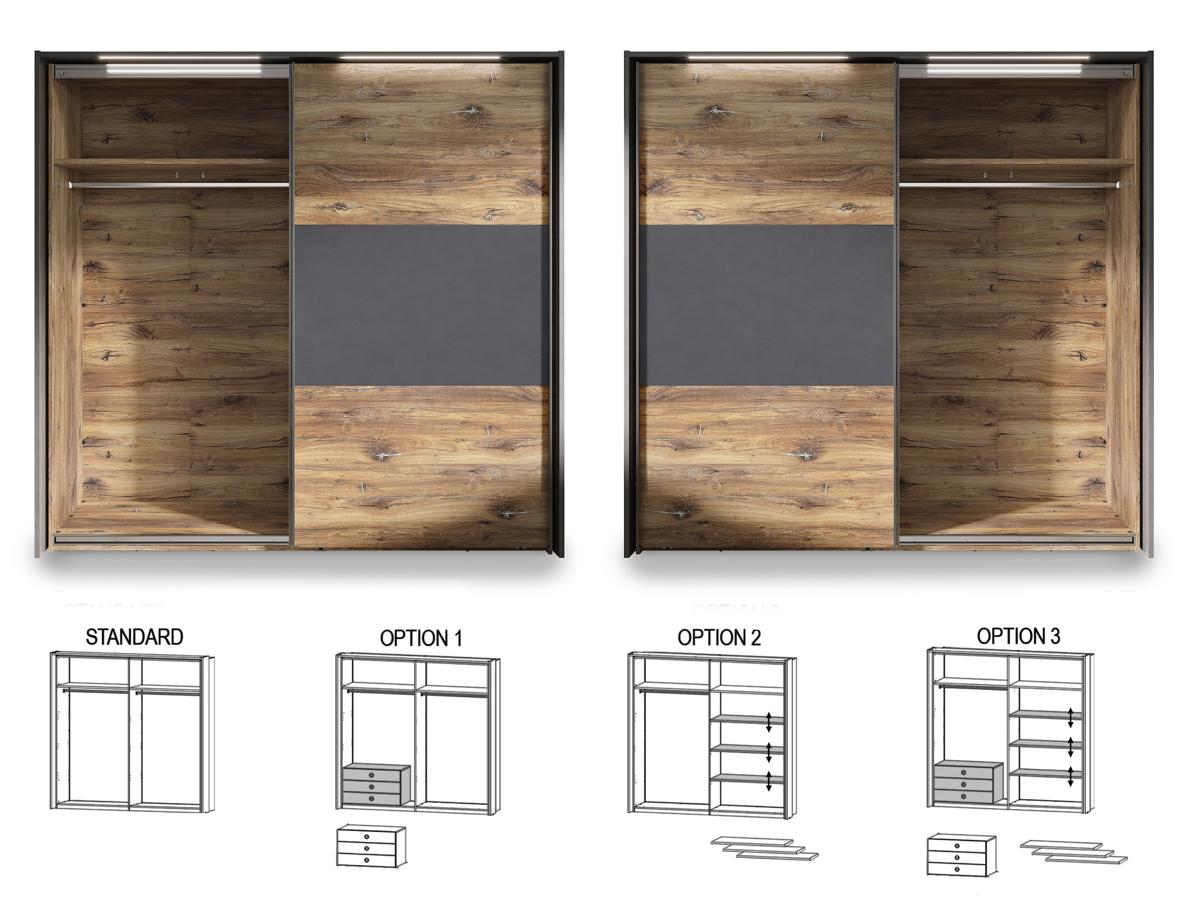 INOSIGN Schlafzimmer-Set »VENUSIA«, (Set, 6 tlg., Set)
