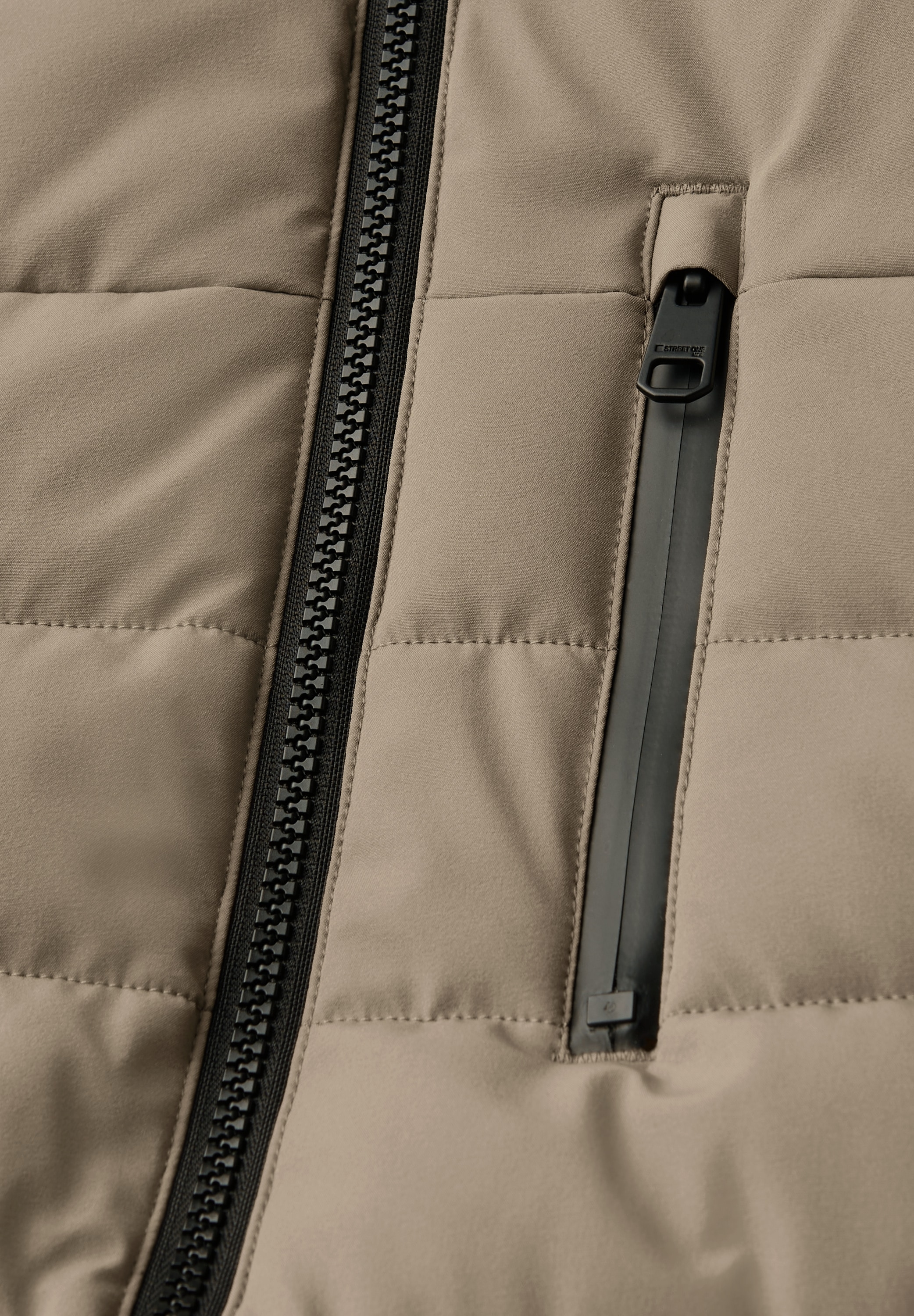 STREET ONE MEN Steppjacke, ohne Kapuze, im Biker Style