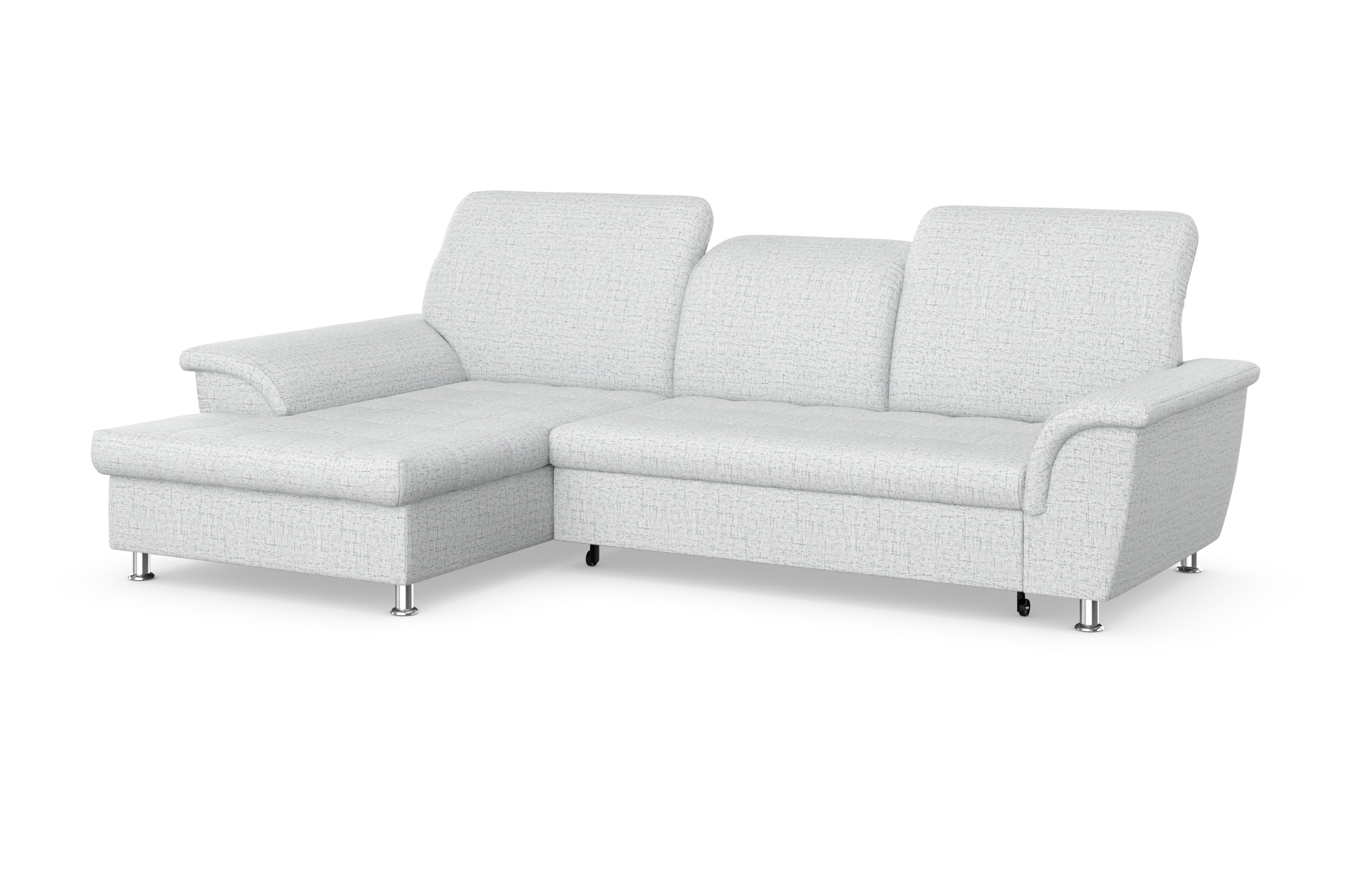 Thumbnail - DOMO collection Ecksofa "Franzi Steppung im Sitzbereich B7T/H: 278/162/80 cm, L-Form" wahlweise mit Bettfunktion, Bettka...