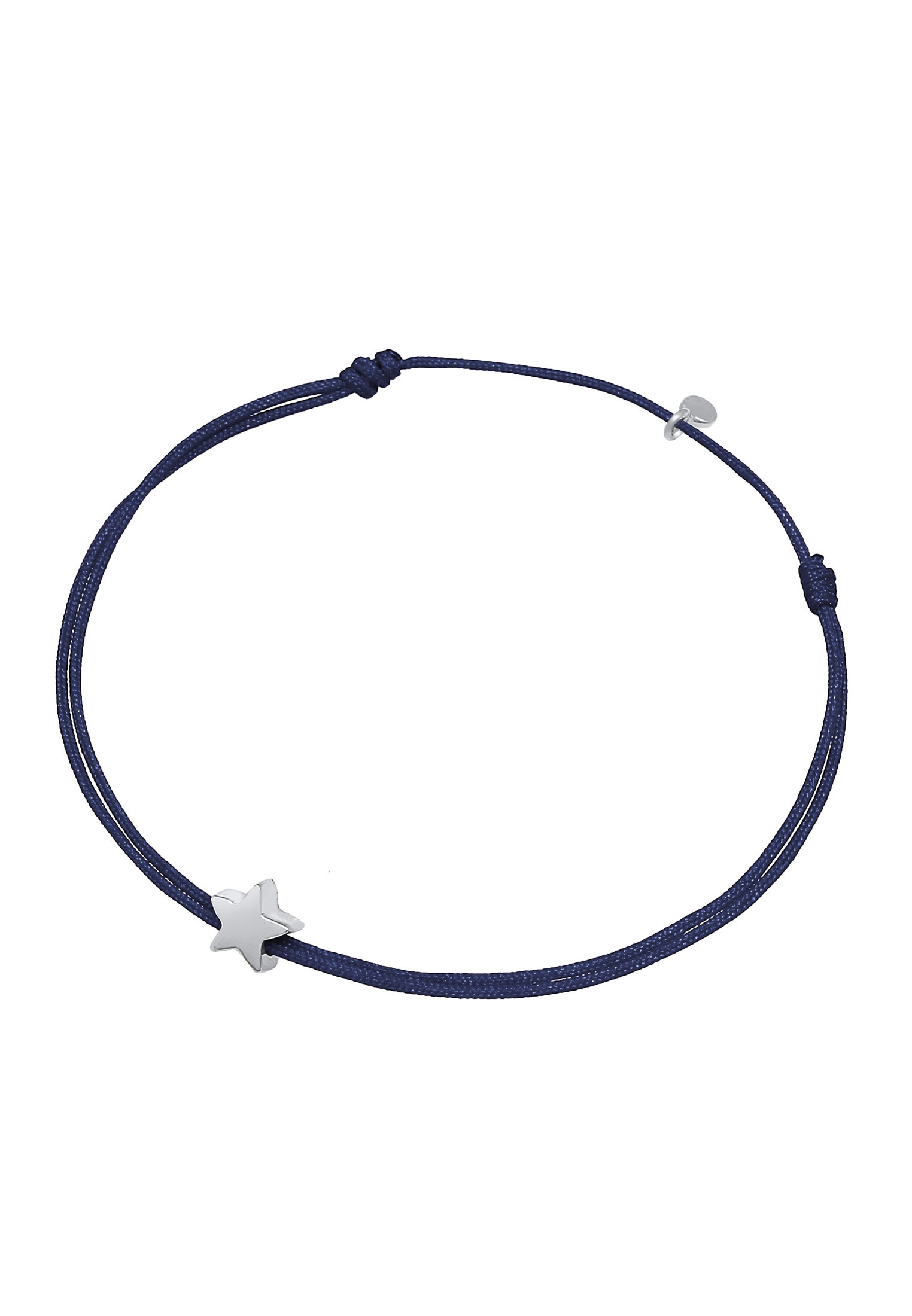 Elli Armband »Stern Astro Textilband 925 Silber«