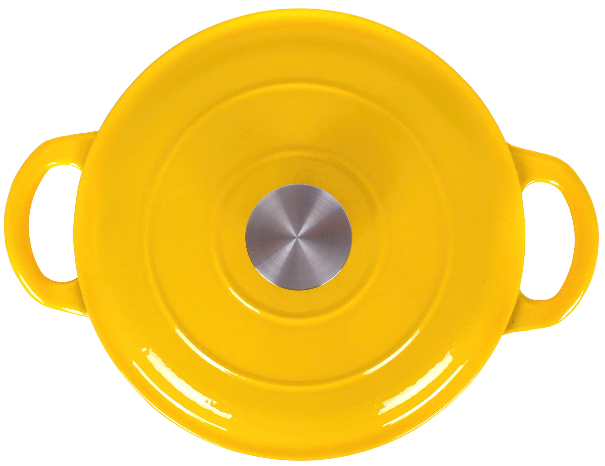 ECHTWERK Kochtopf », Brotbacktopf, Schmortopf«, Gusseisen-Emaille, (1 tlg.), f. Backöfen, Grill, BBQ Induktion, 3,5 Liter, Ø 23,5 cm