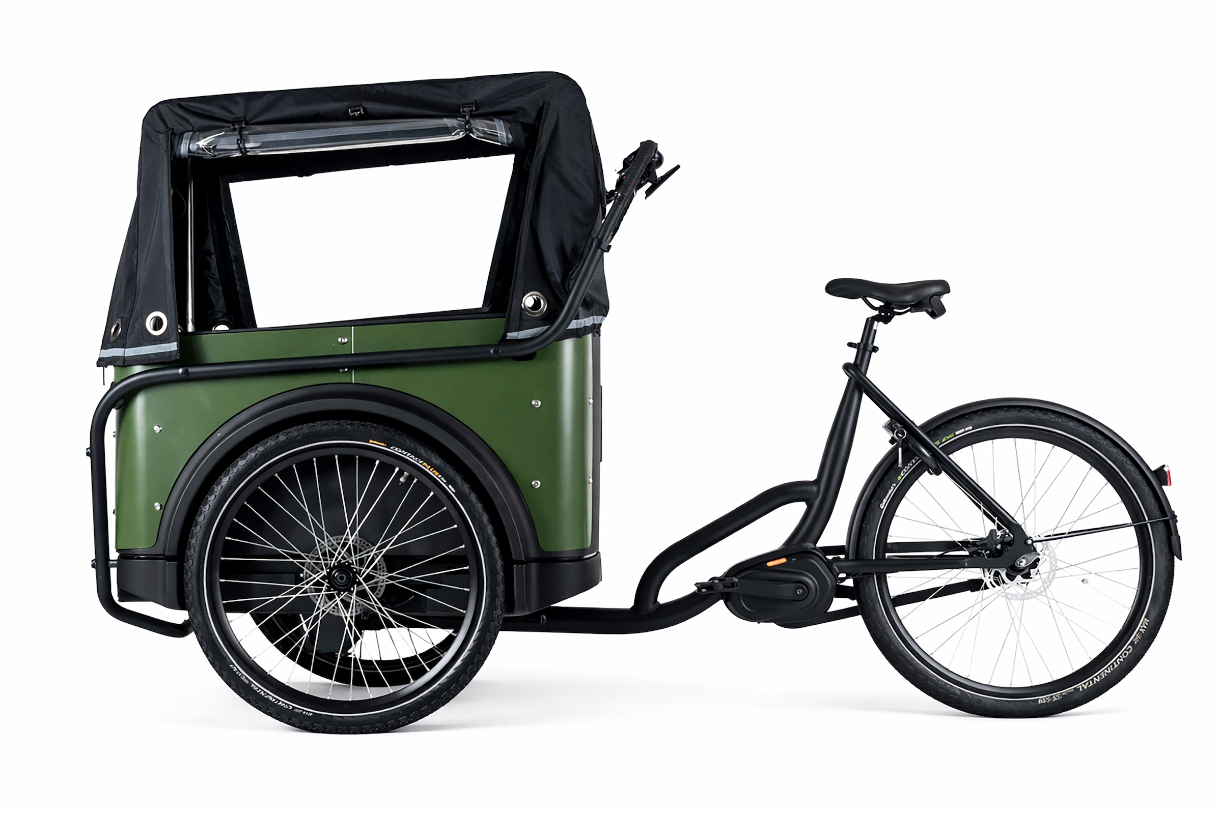 Royal Cargo Bikes »Cargo 3W Premium Plus 17,5Ah / 630 Wh 24 / 26 Zoll mit Riemenantrieb« 0 Gang ENVIOLO NuVinci Schaltwerk Nabenschaltung Mittelmotor 250 W