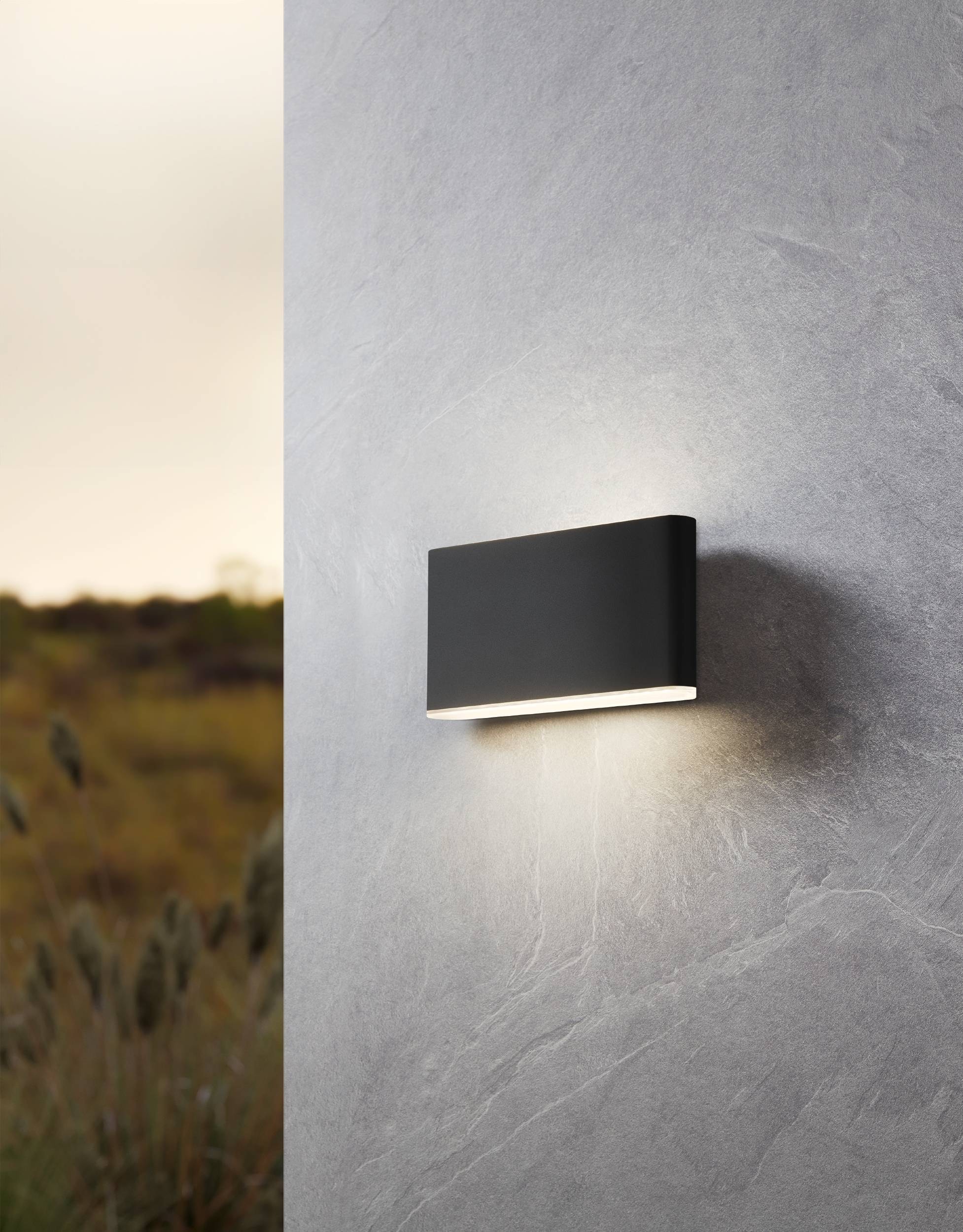 EGLO Wandleuchte »Grutti Wandlampe, Außenlampe, Wand Außenbeleuchtung, Aluminium, IP65« LED-Modul 1 Stk. Kaltweiß | Neutralweiß | Warmweiß