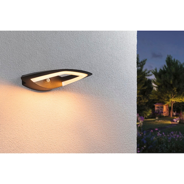 Paulmann LED Außen-Wandleuchte »Outdoor 230V Akena PIR Insect Freindly  anthrazit«, 1 flammig-flammig, Insektenfreundlich | BAUR