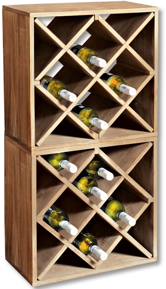 KESPER® Weinflaschenhalter, FSC-zertifiziertem Paulowniaholz