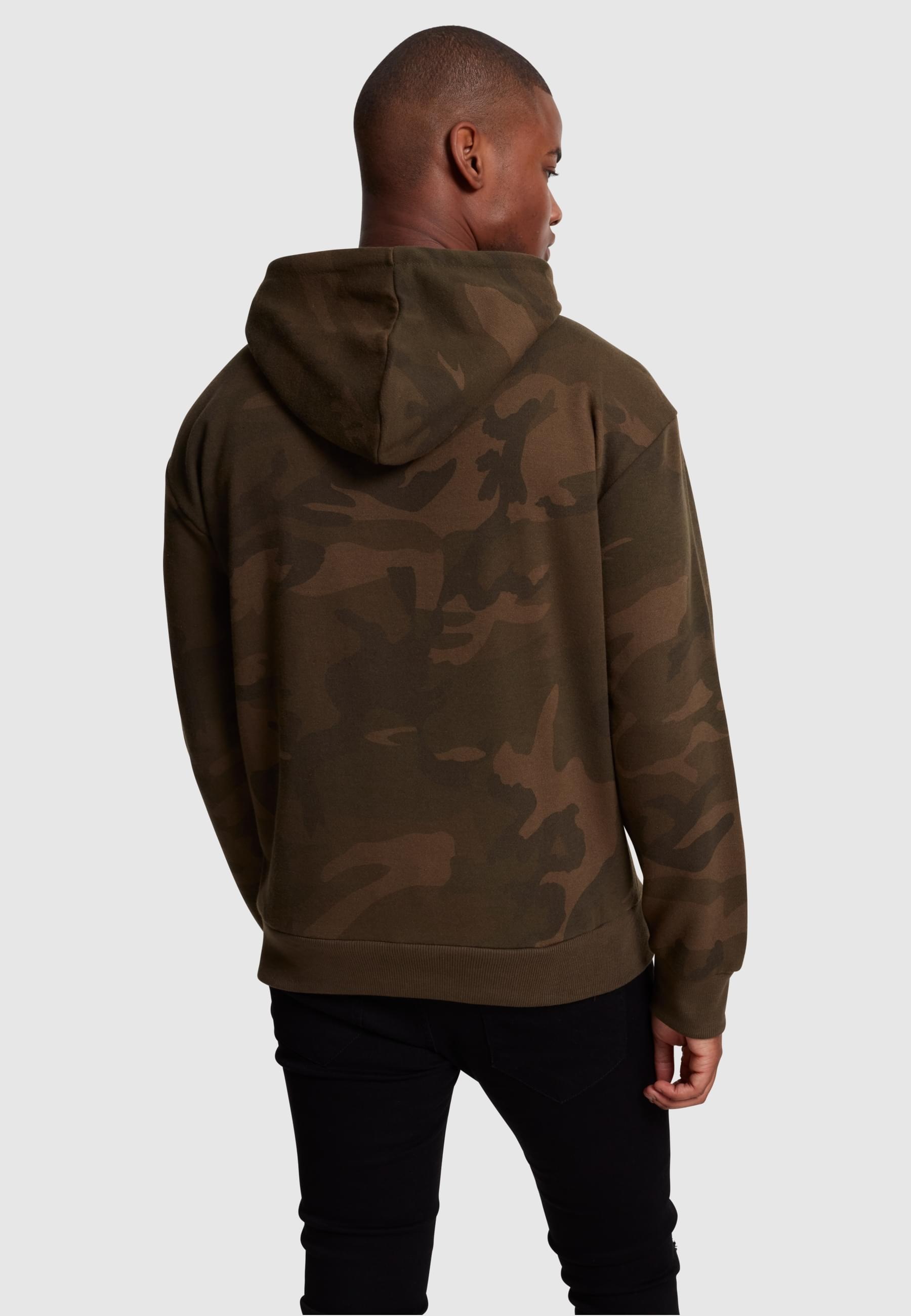 URBAN CLASSICS Kapuzensweatshirt »Urban Classics Herren High Neck Camo Hoody«, (1 tlg.)