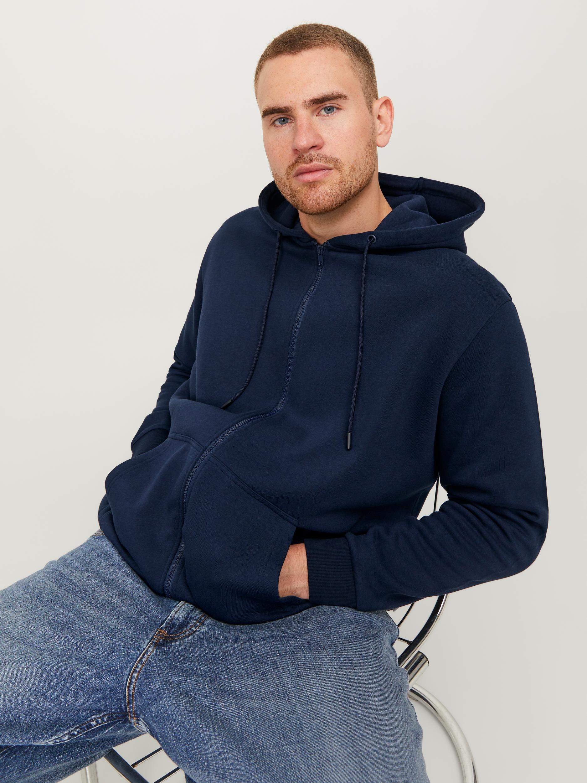 Jack & Jones PlusSize Kapuzensweatjacke "JJEBRADLEY mit Kapuze und weichem günstig online kaufen