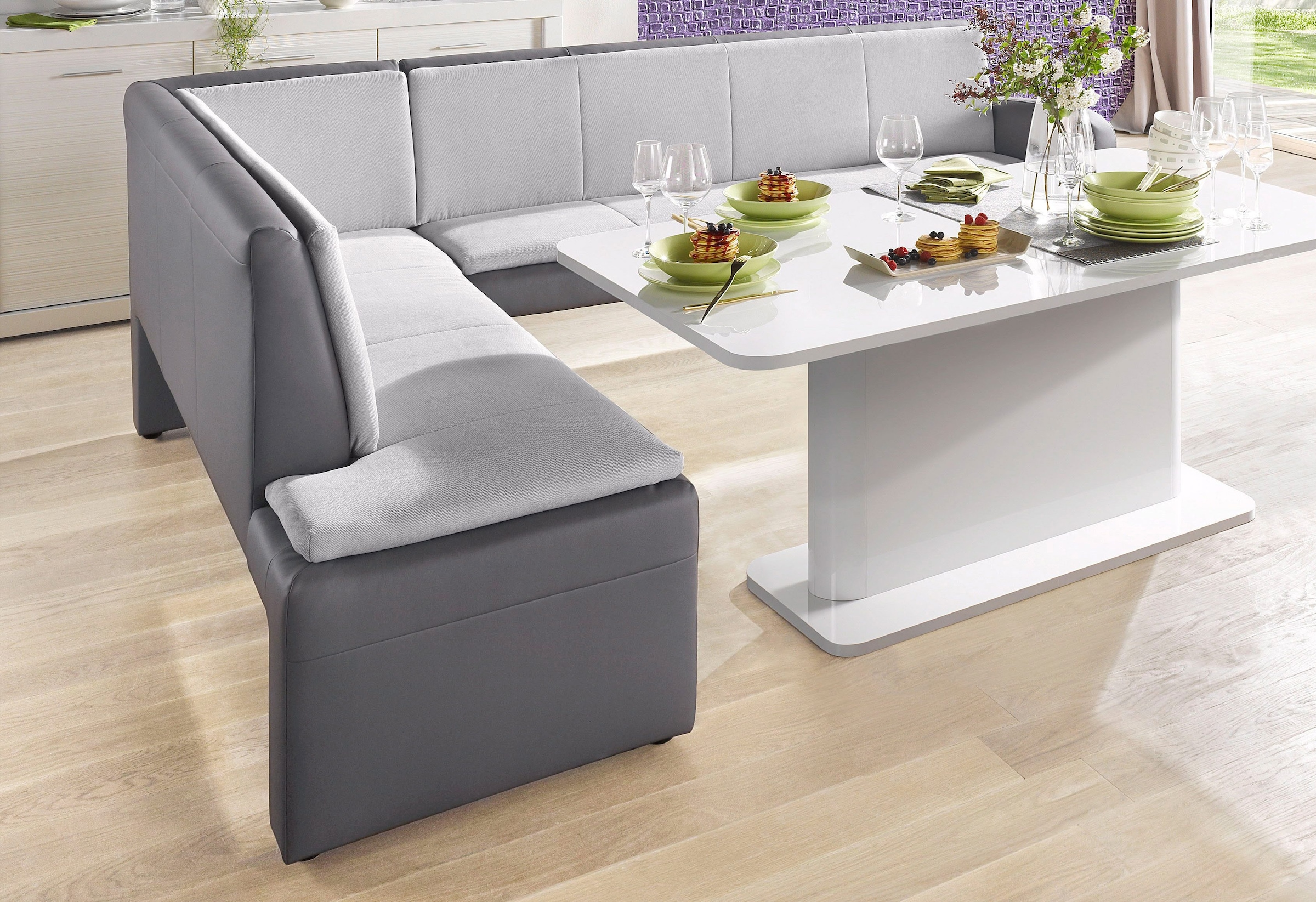 MCA furniture Eckbank »Arco«, Eckbank frei im Raum stellbar, Breite 200 cm,  belastbar bis 500 kg kaufen | BAUR