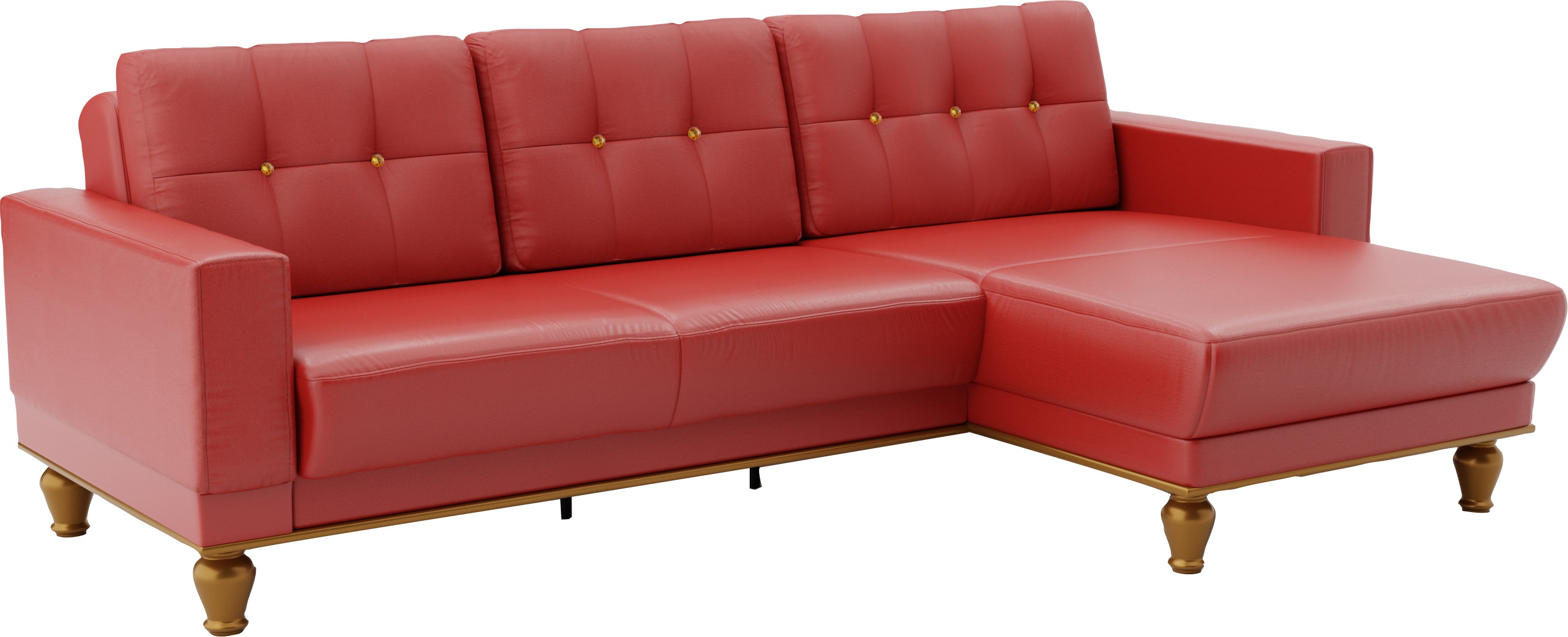 Thumbnail - sit&more Ecksofa "Orient 5 L-Form" mit Strass-Stein, wahlweise mit Bettfunktion und Bettkasten