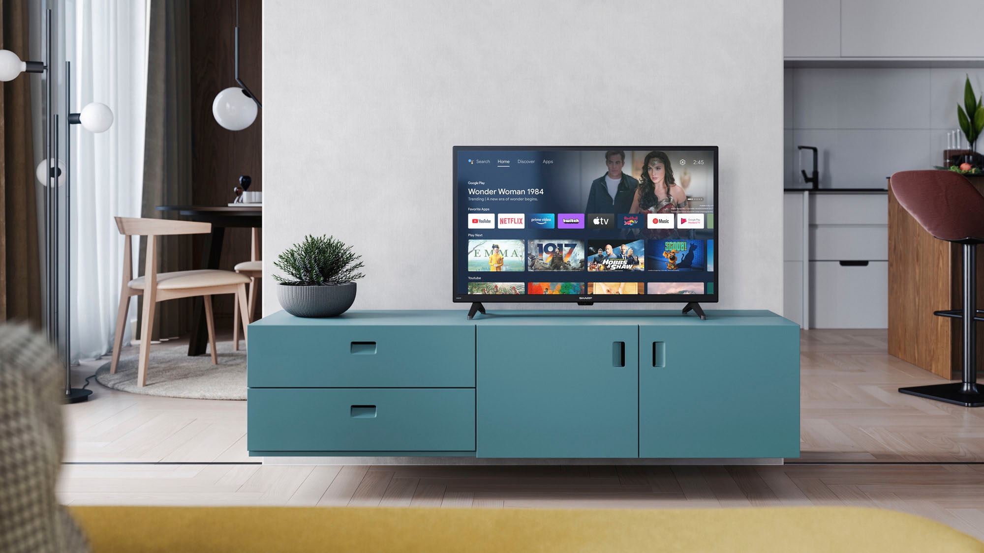 Sharp LED-Fernseher »1T-C32FIx«, HD ready, Android TV