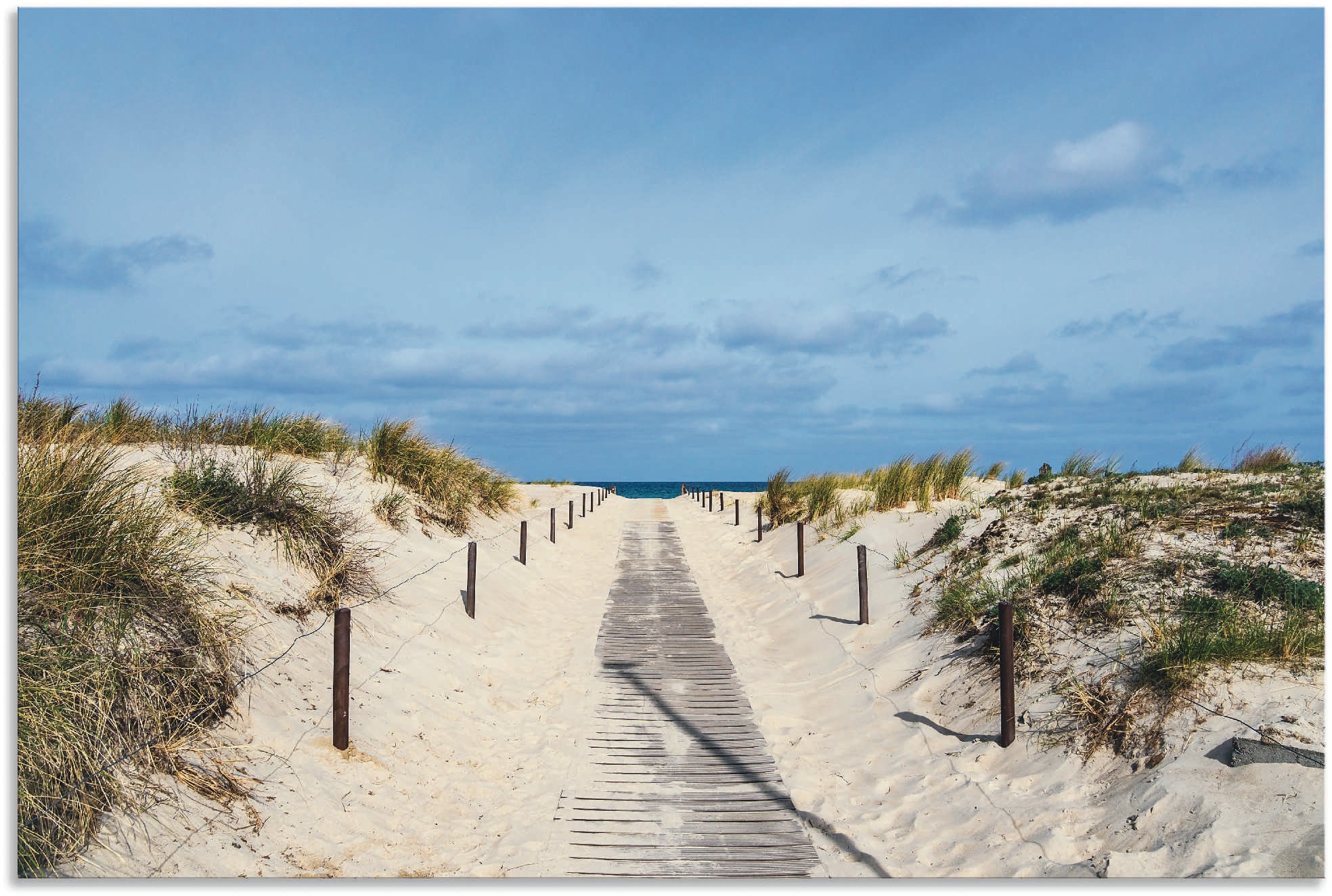 Artland Wandbild "Strandaufgang an Küste der Ostsee", Strandbilder, (1 St.), als Alubild, Outdoorbild, Leinwandbild, Pos