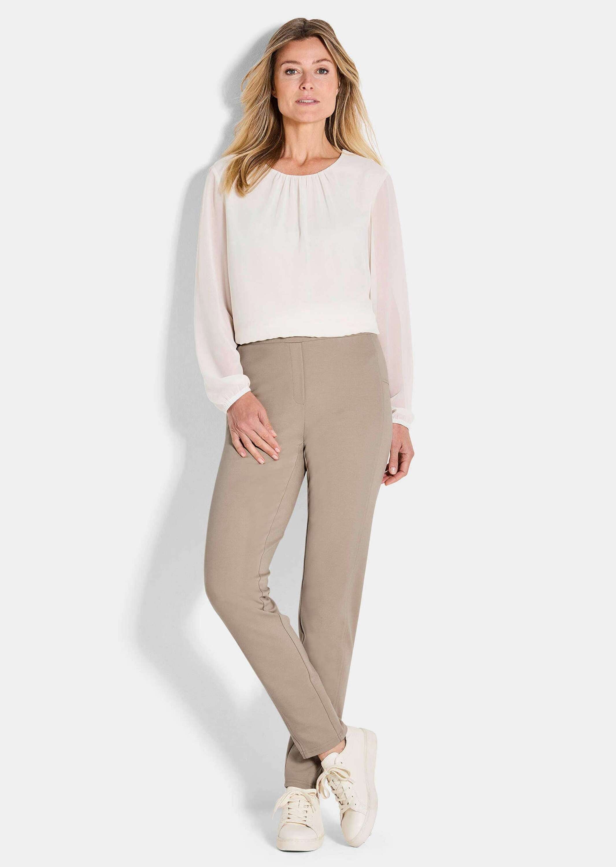 GOLDNER Schlupfhose "Kurzgröße Slim Fit Hose BELLA mit Schlupfbund" günstig online kaufen