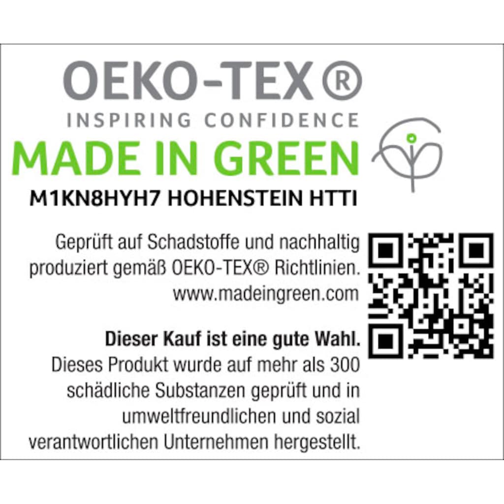 H.I.S Bettwäsche »Logan, Marke H.I.S, in den Qualitäten Renforcé und Biber, STANDARD 100 by OEKO-TEX® zertifiziert, atmungsaktiv, Flächengewicht 120 g/m², hergestellt aus 100% Baumwolle, Bett- und Kopfkissenbezug mit Reißverschluss.