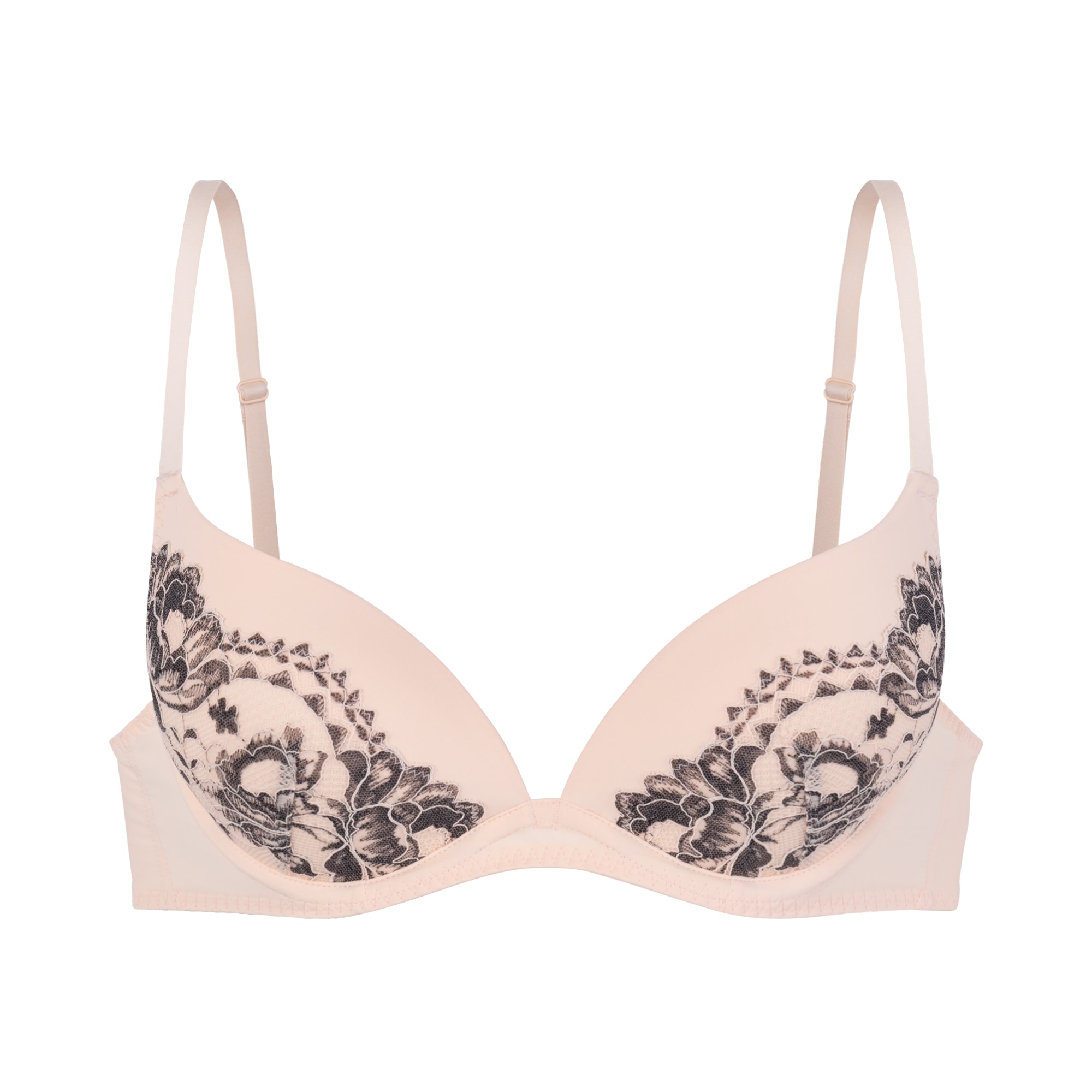 Dorina Push-up-BH »Nadia« gepolsterte Push-up-Cups, mit Bügel, zweifarbige Spitzenauflage