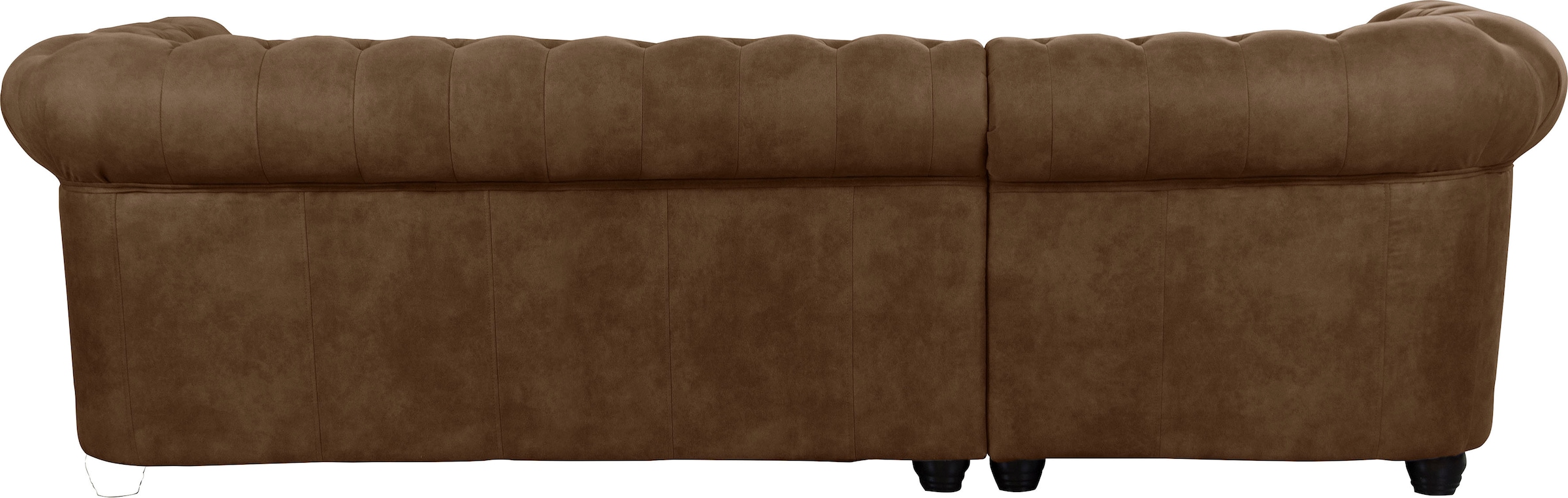 Home affaire Chesterfield-Sofa »Rysum L-Form«, Chesterfield-Optik, gleichschenklig