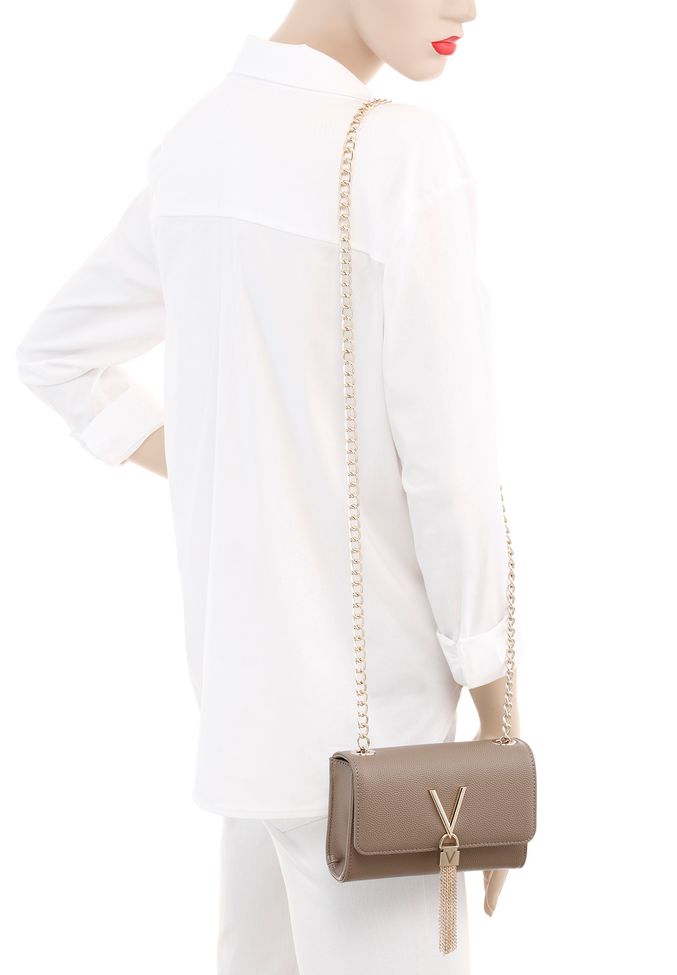 VALENTINO BAGS "DIVINA" Handtasche Damen Tasche Damen Schultertasche Ketten günstig online kaufen