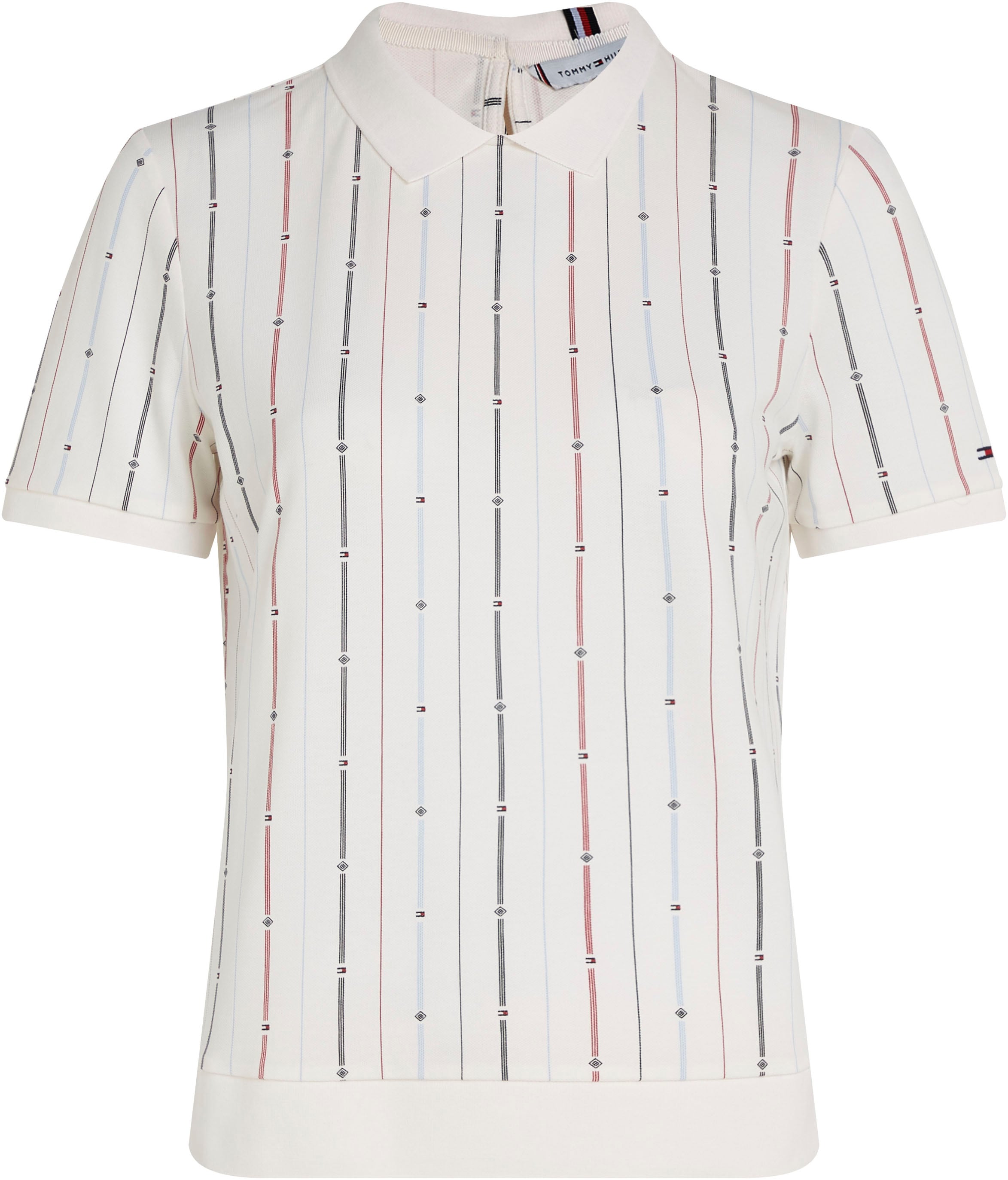 Tommy Hilfiger Poloshirt »REG FLAG STRIPE C-NK POLO SS«, im Streifendessin