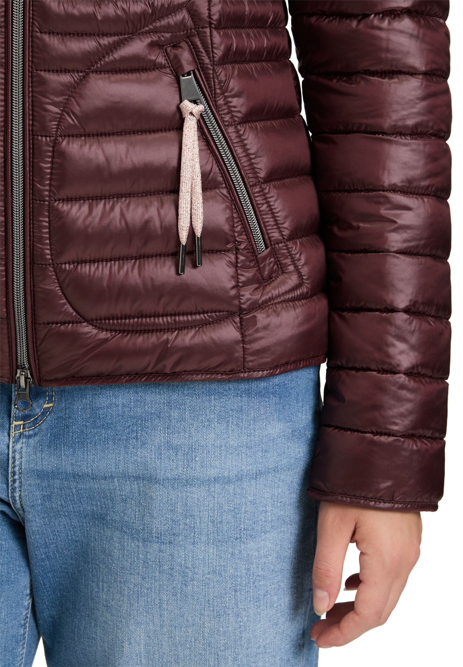 Cartoon Steppjacke »Cartoon Damen Steppjacke mit Reißverschlusstaschen«, mit Kapuze