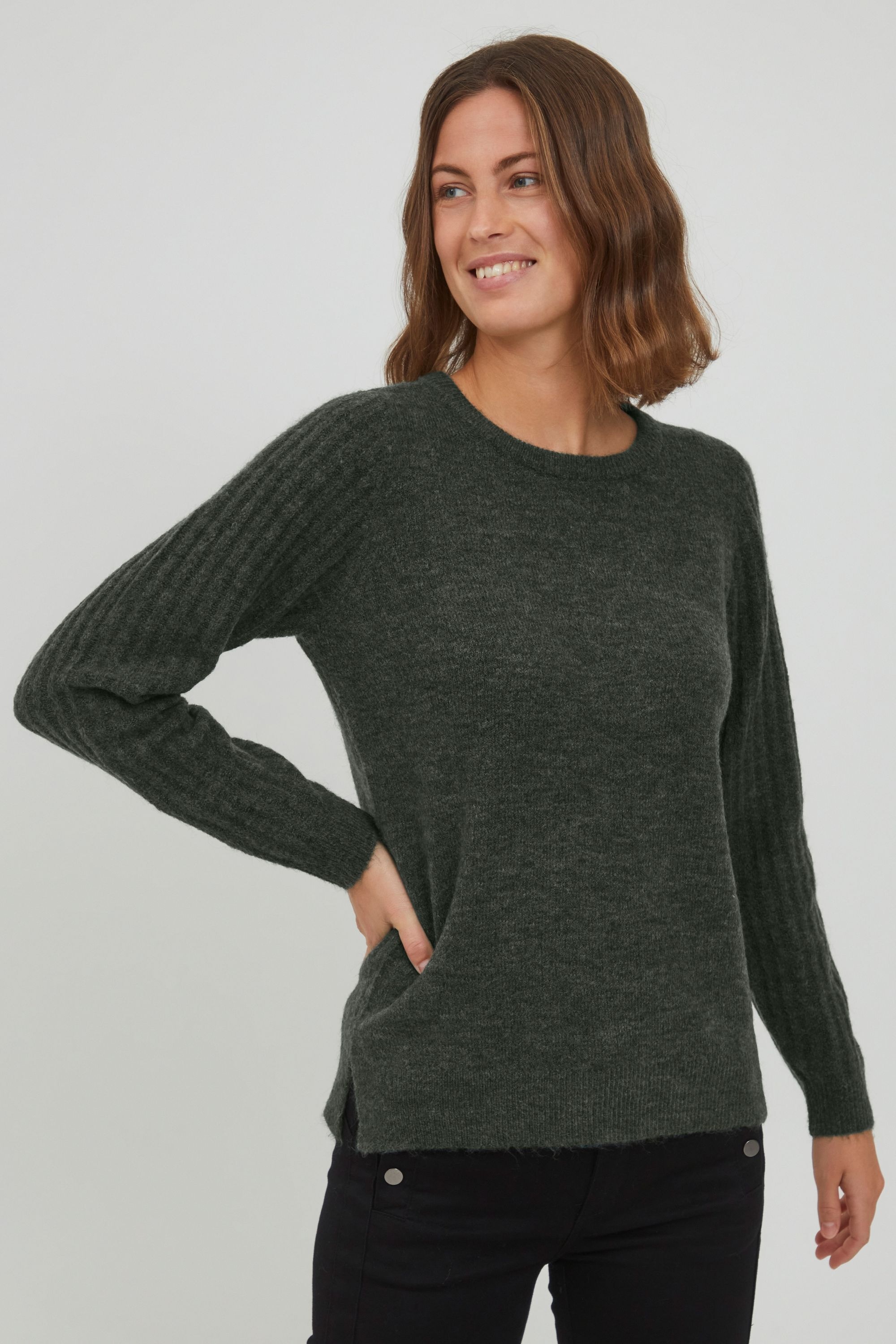 fransa Strickfleece-Pullover »Strickpullover FRCesandy«