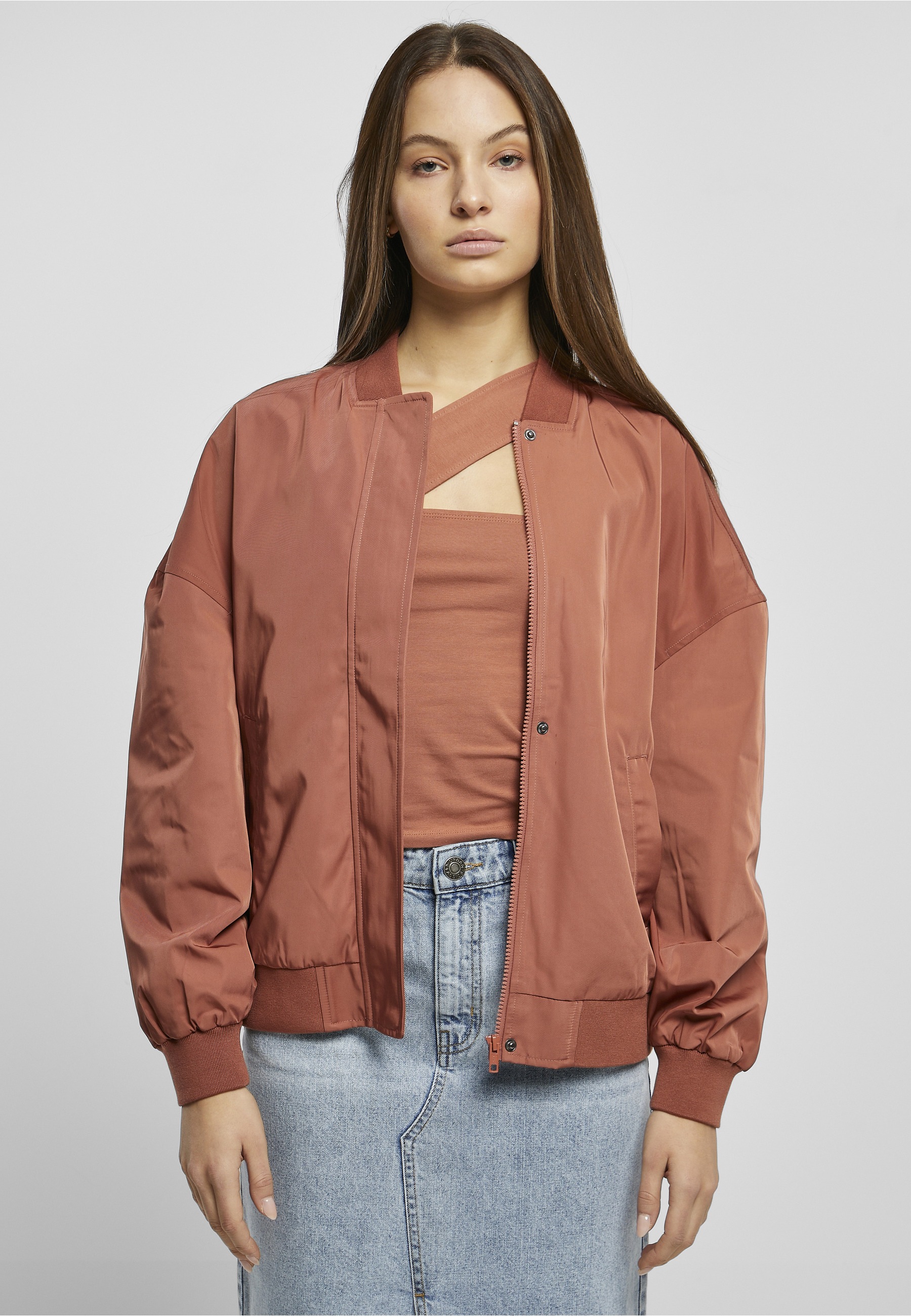 URBAN CLASSICS Bomberjacke »Urban Classics Damen« 1 Stk. tlg. ohne Kapuze