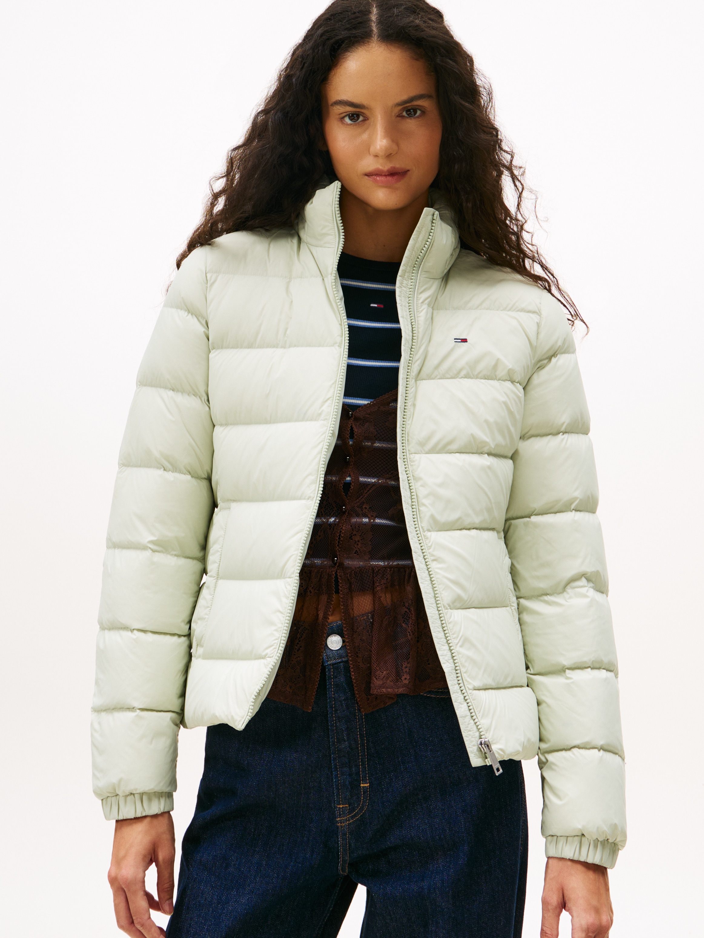 Tommy Jeans Steppjacke "TJW BASIC HOODED DOWN JACKET EXT", mit Kapuze, mit günstig online kaufen