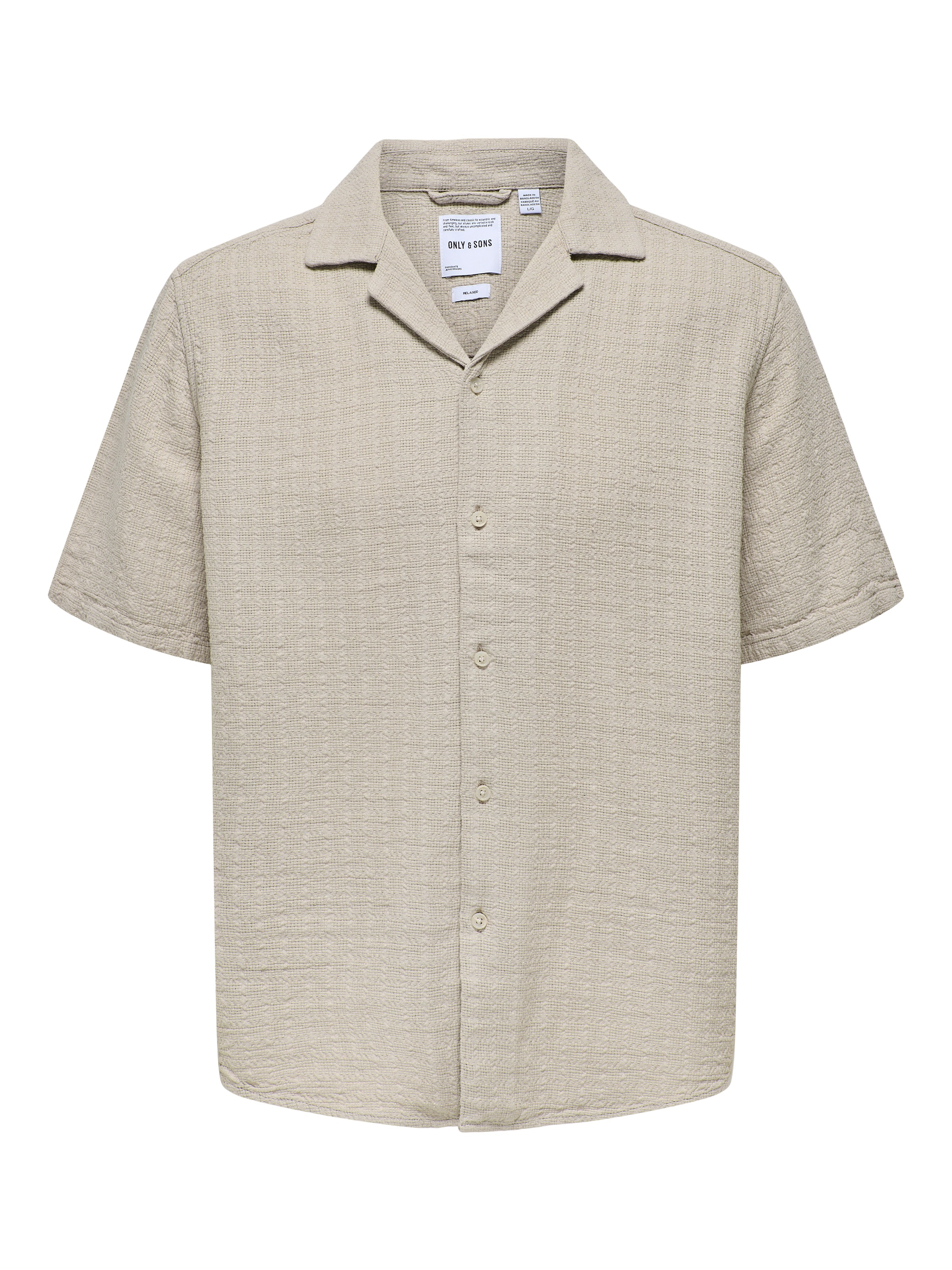 ONLY & SONS marškiniai trumpom rankovėm »ONSLATHAM RLXSS RESORT LINEN STRUC 0257«