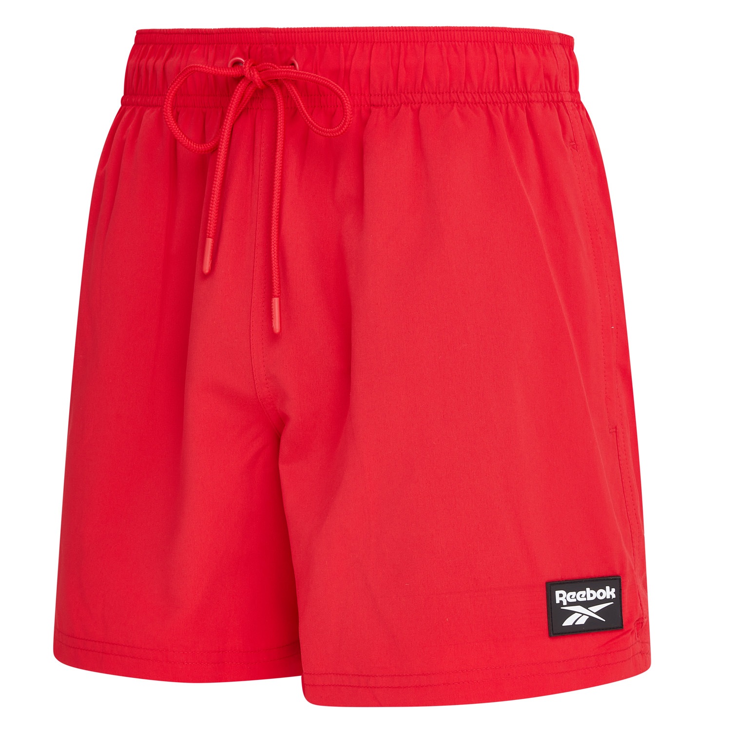 Badeshorts REEBOK "Ace", Herren, Gr. XL, N-Gr, vector rot, Microfaser, Obermaterial: 100% Polyester, Badehosen Badeshorts, mit kleinen Seitenschlitzen, Eingriff-Taschen seitlich