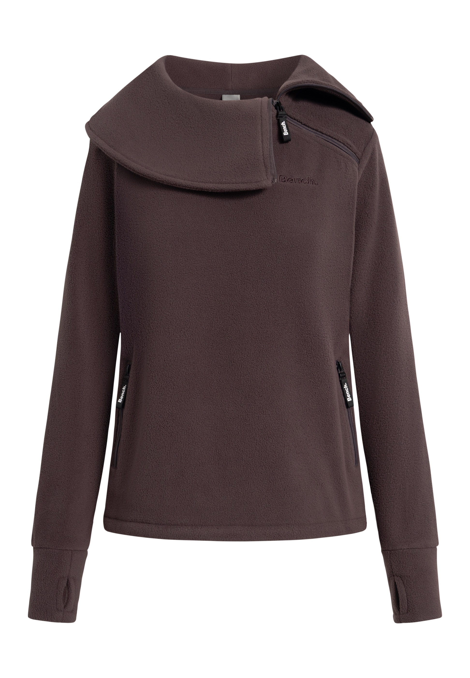 Thumbnail - Bench. Fleecepullover "APRILLE" warmes, tailliertes Fleeceshirt mit Troyerkragen und Seitentaschen