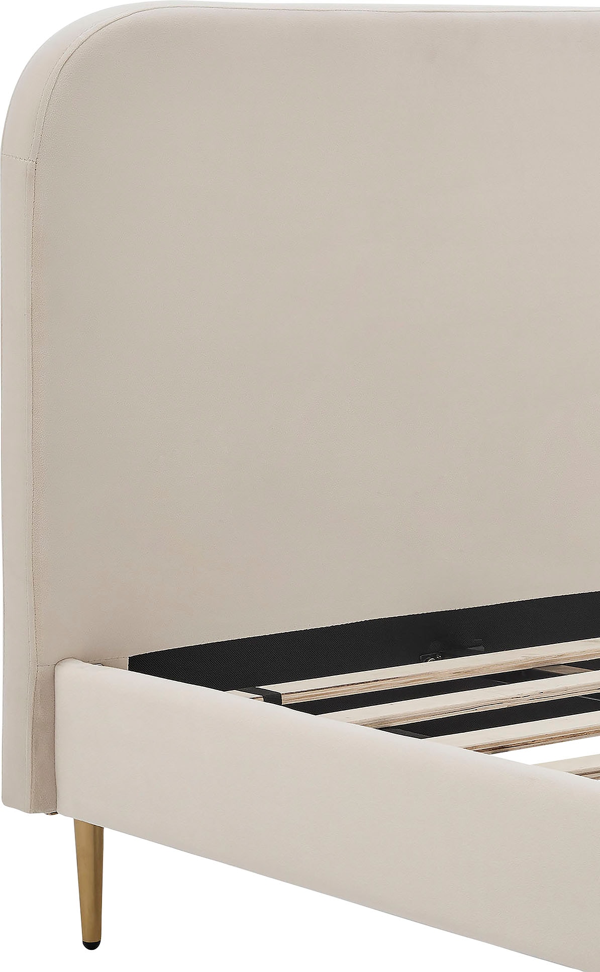 SalesFever Polsterbett, Beine Chrom goldfarben