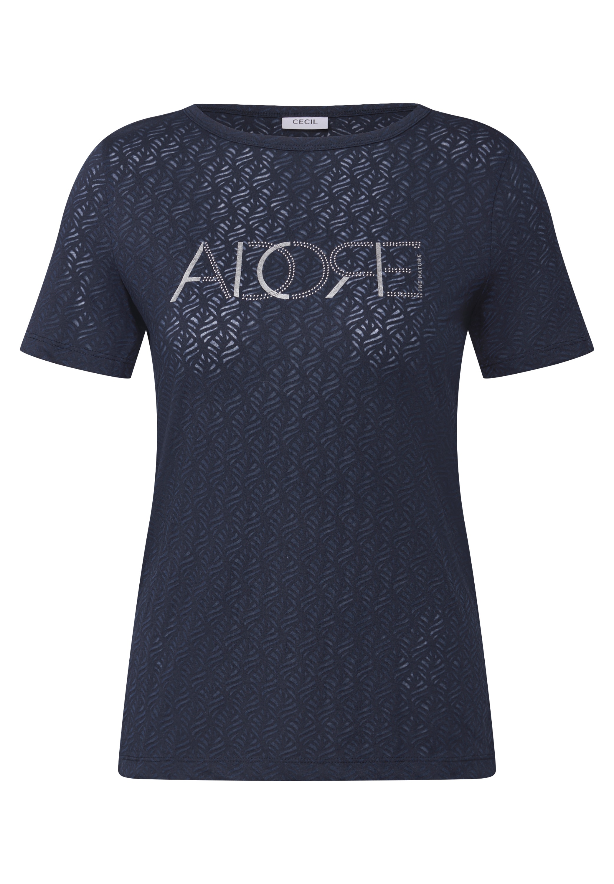 Cecil T-Shirt, mit Burnout-Optik