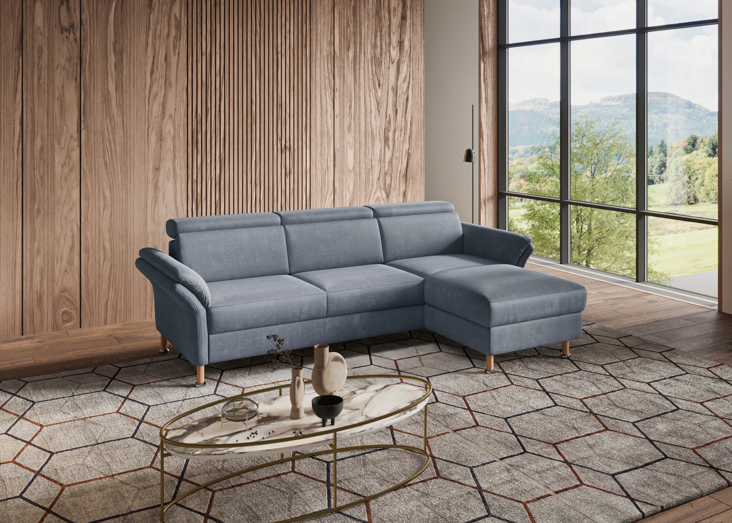 Home affaire "Calypso L-Form" mit motorischen Funktionen im Sofa und Recami günstig online kaufen