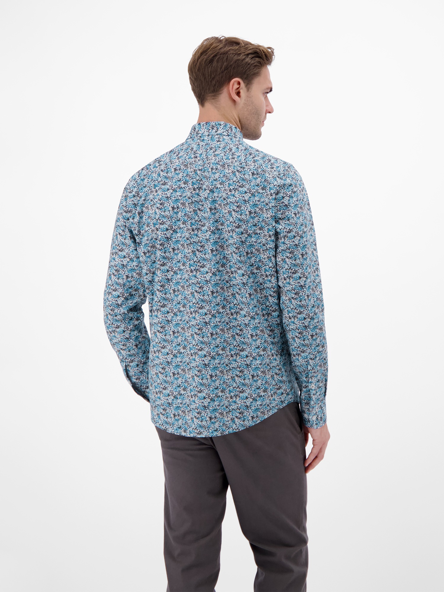 LERROS Langarmhemd "LERROS Poplin-Herrenhemd, modisch gestyled" günstig online kaufen