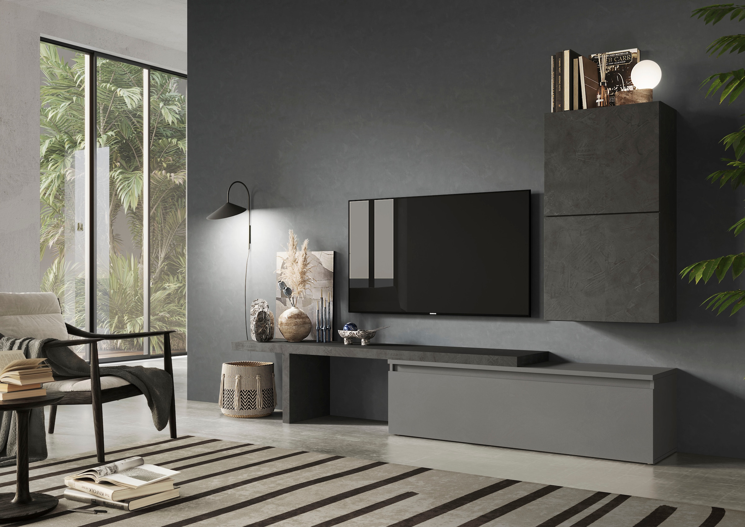 INOSIGN Wohnwand "Infinity, 4tlg. Breite 280 cm, Höhe variabel, Wohnwand" S günstig online kaufen