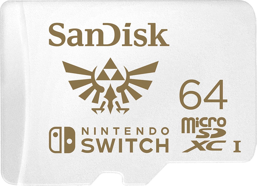 Sandisk Speicherkarte »microSDXC Extreme 64GB für Nintendo Switch«, (100 MB/s Lesegeschwindigkeit), U3/UHS-I/Cl.10/R100/W60