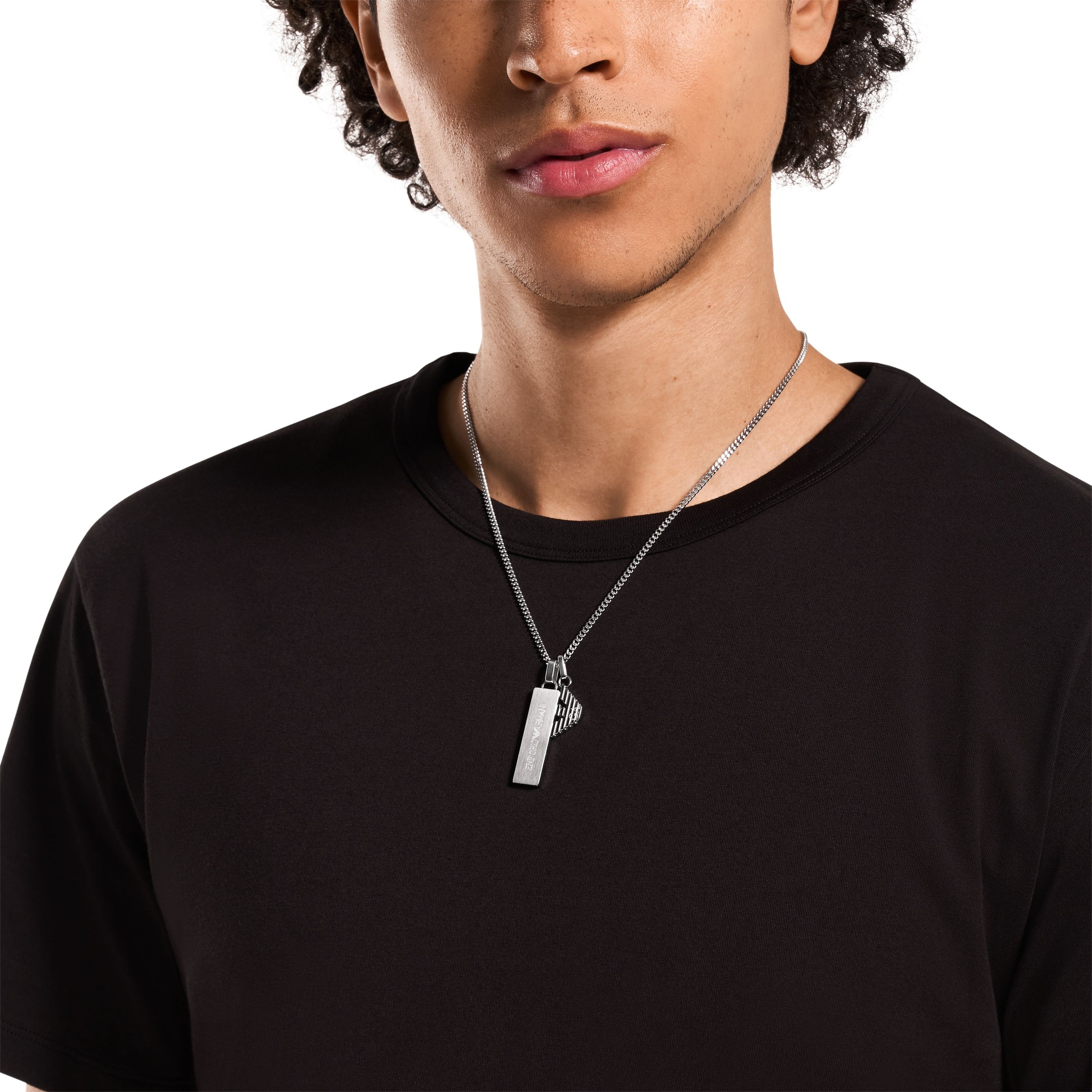 Emporio Armani Kette mit Anhänger »Schmuck Geschenk Edelstahl«