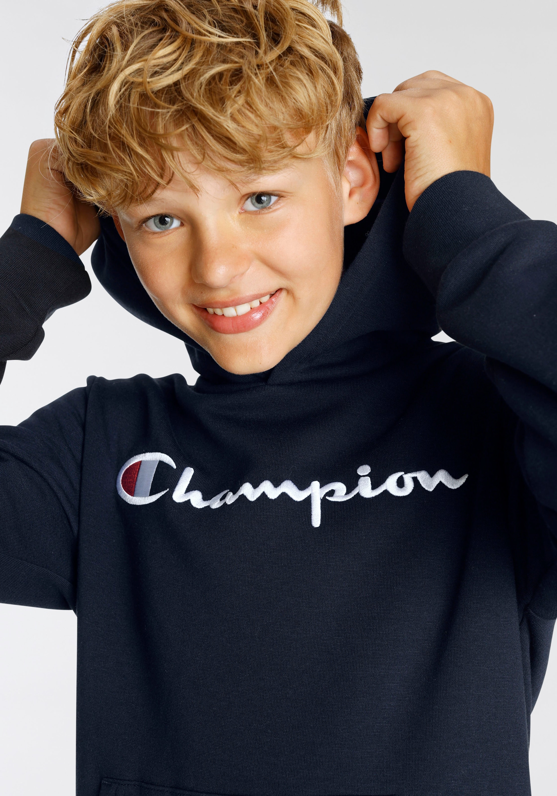 Champion Sweatshirt »Classic Hooded Sweatshirt ▷ BAUR für für | Logo - large Kinder«