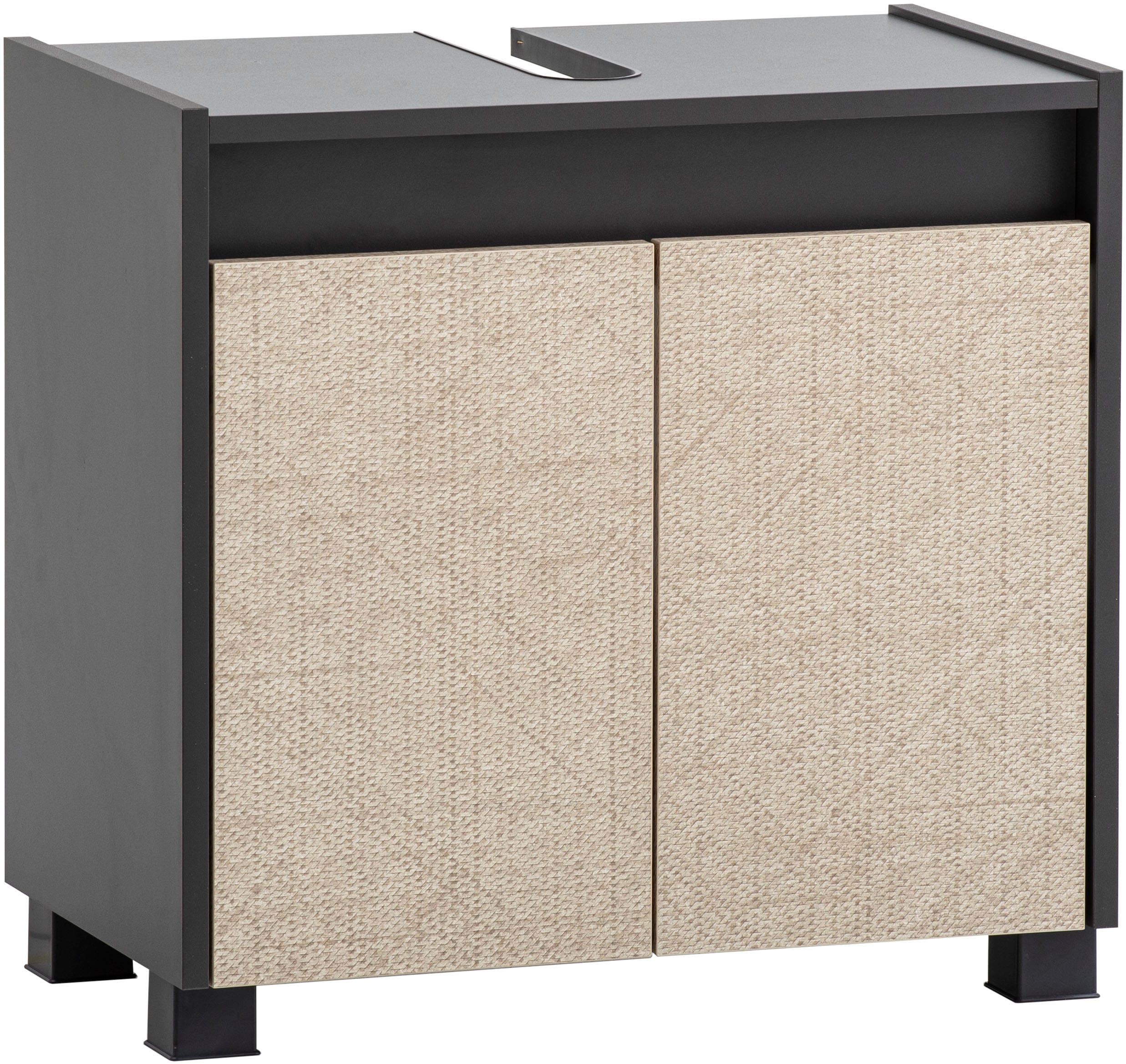 Schildmeyer Waschbeckenunterschrank "Sander, Waschbeckenunterschrank, Made in Germany, B: 56,9cm" Solide Verarbeitung - Dieses Produkt ist in Deutschland gefertigt