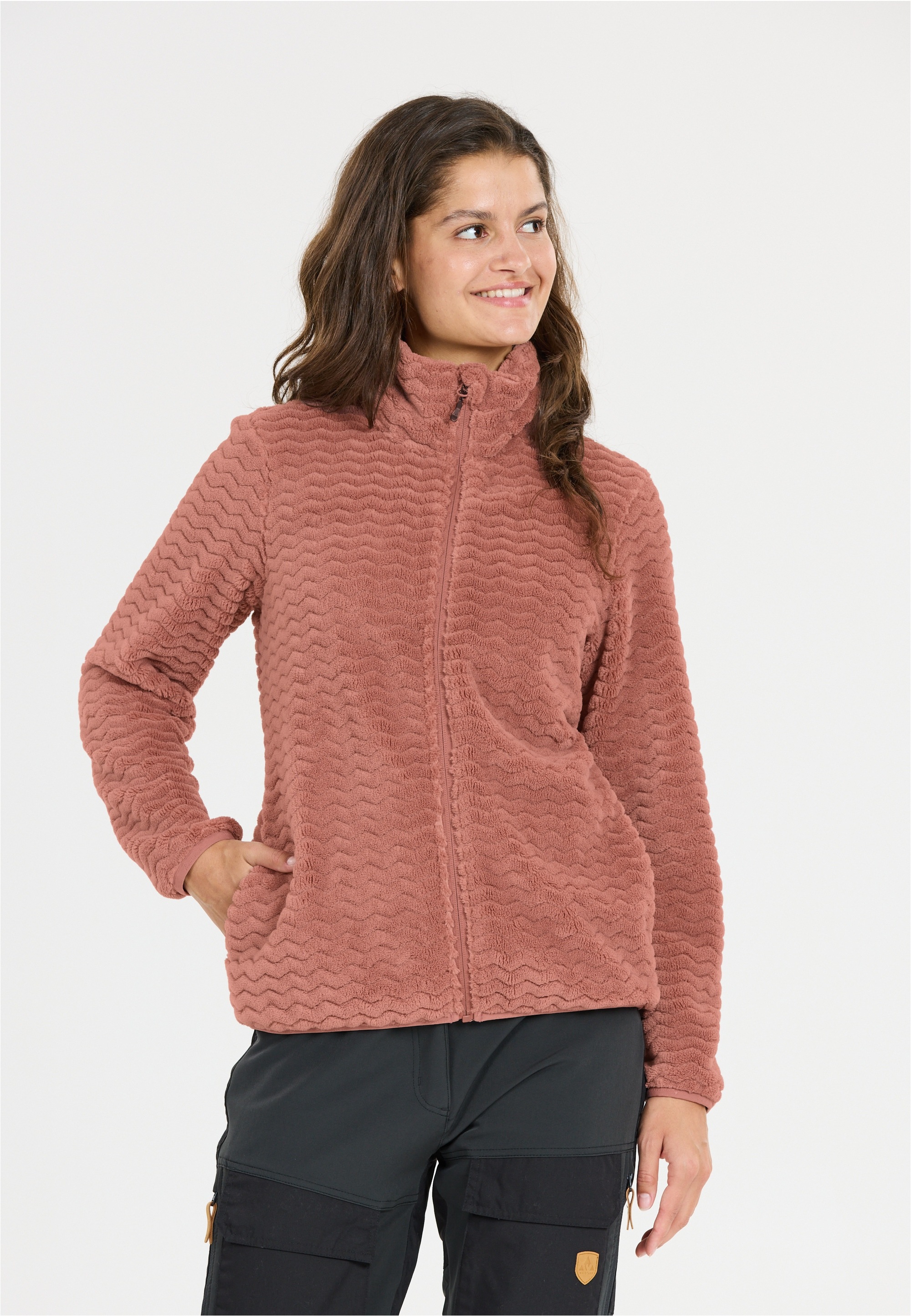 WHISTLER Fleecejacke "Matra", mit stilvollem Muster und kuscheligem Tragege günstig online kaufen