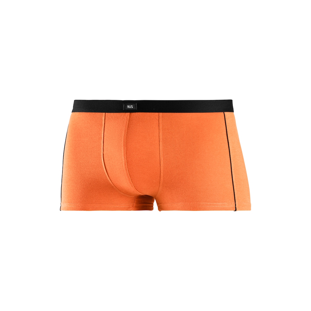 H.I.S Boxershorts, (Packung, 3 St.), in Hipster-Form mit schmalen Piping