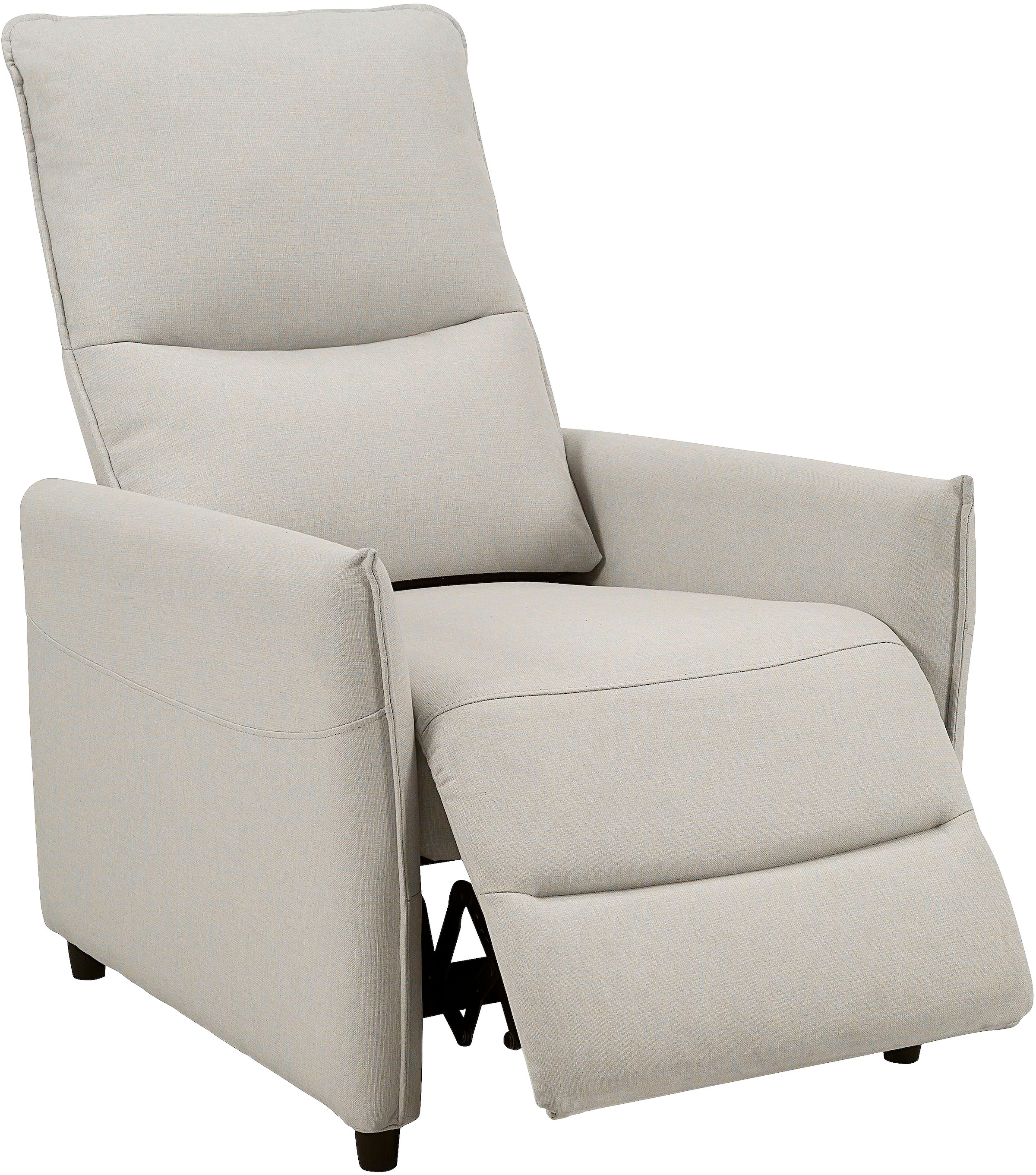 INOSIGN Relaxsessel »CURRIE, mit Liegefunktion, Webstoff-Bezug, Federkern,«, Ruhe-Sessel, Lese-Sessel, TV-Sessel