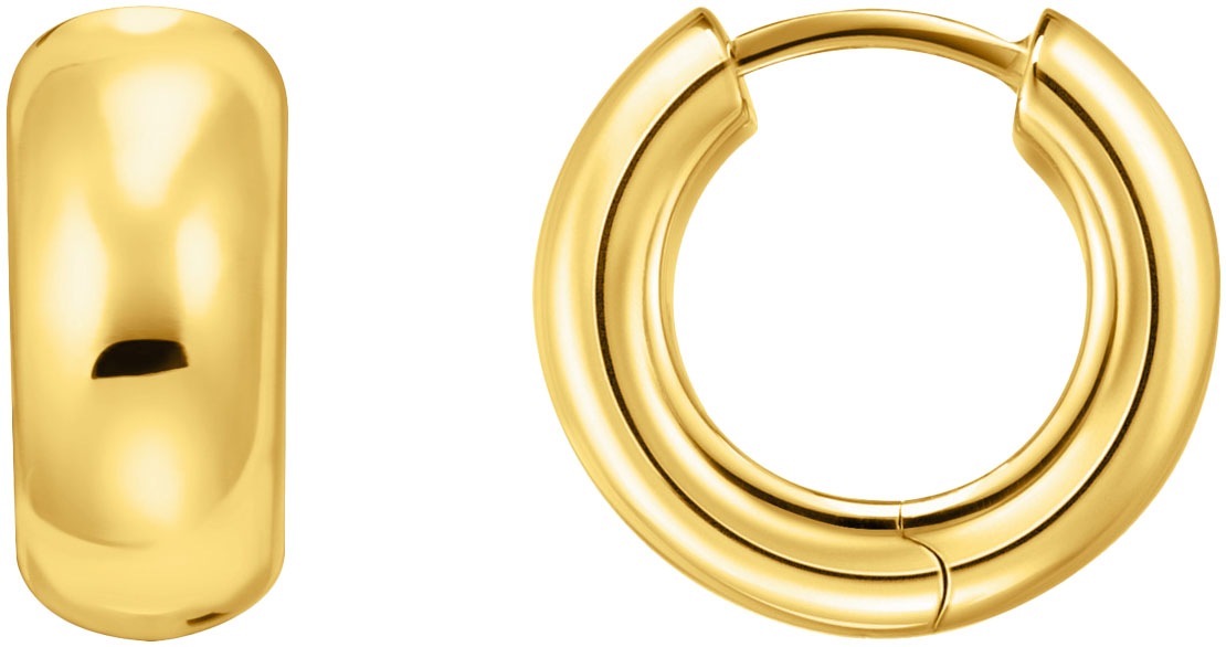 Thomas Sabo Mini Chunky Hoop Earrings Yellow Gold