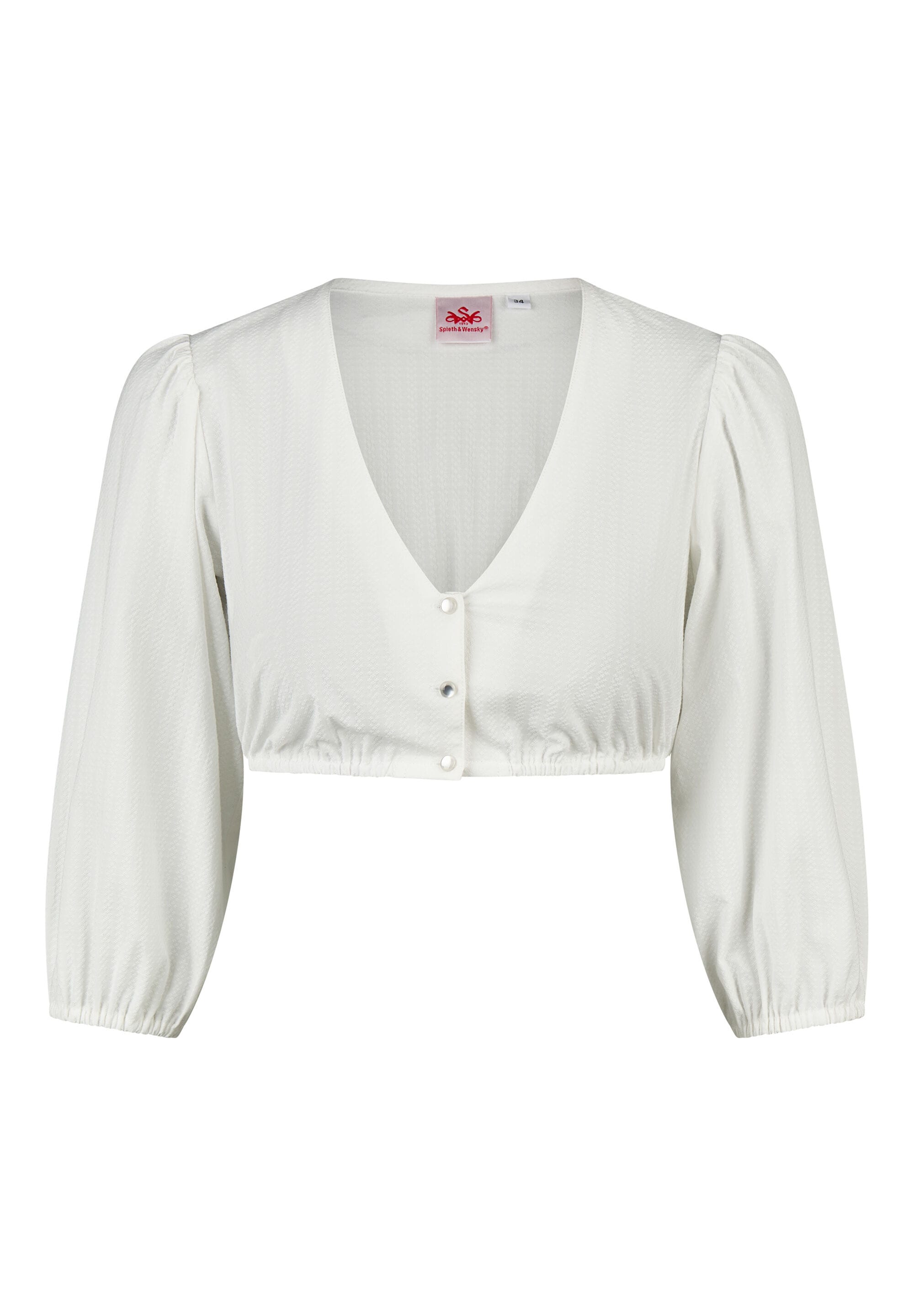 Spieth & Wensky Dirndlbluse "Spieth & Wensky Dirndlbluse Kadett" mit 3/4-Ärmeln