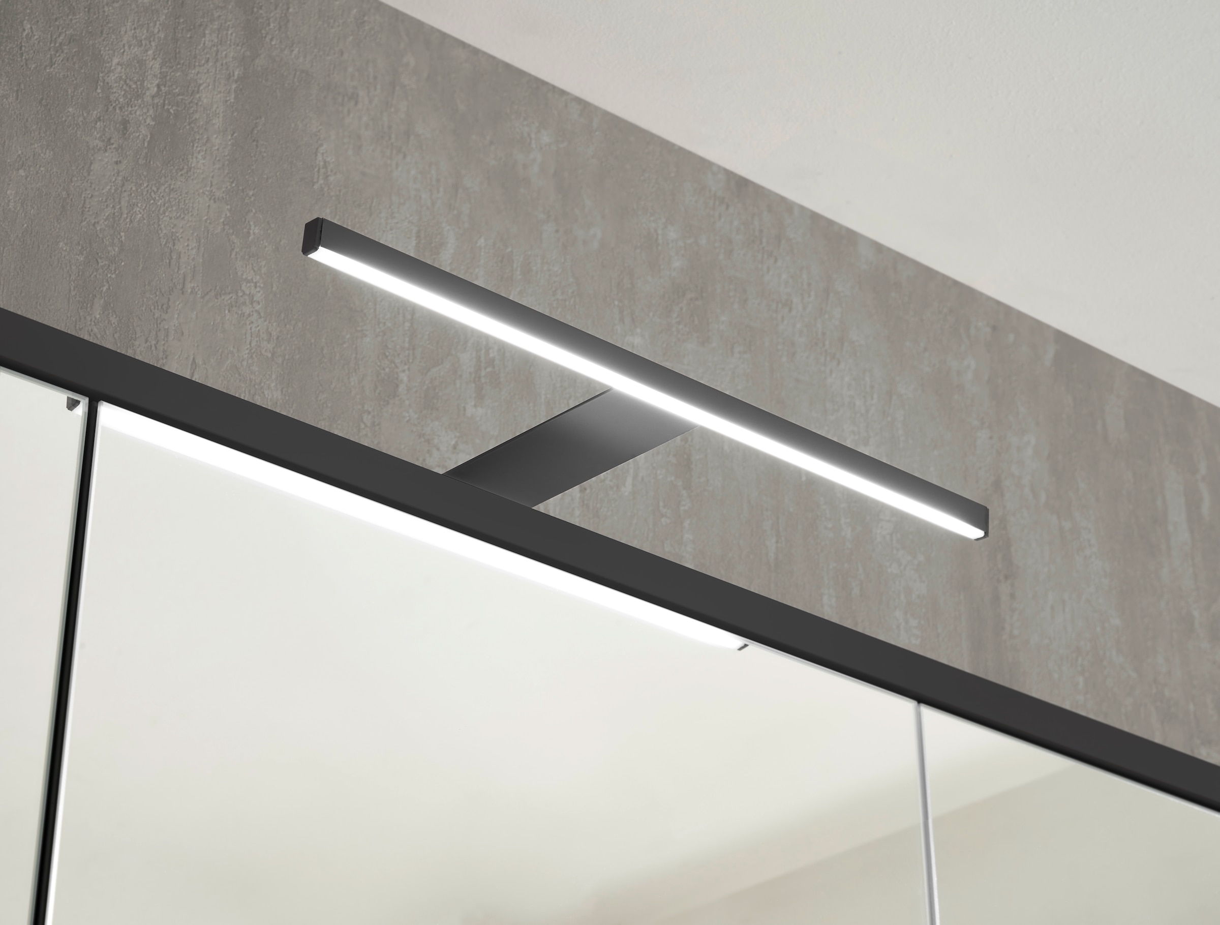 BASIC by Balculina Spiegelschrank »Liguria B/H/T 80x72x21 cm« 1 Stk. tlg. Breite 80cm, Beleuchtung, FSC-Mix 70%