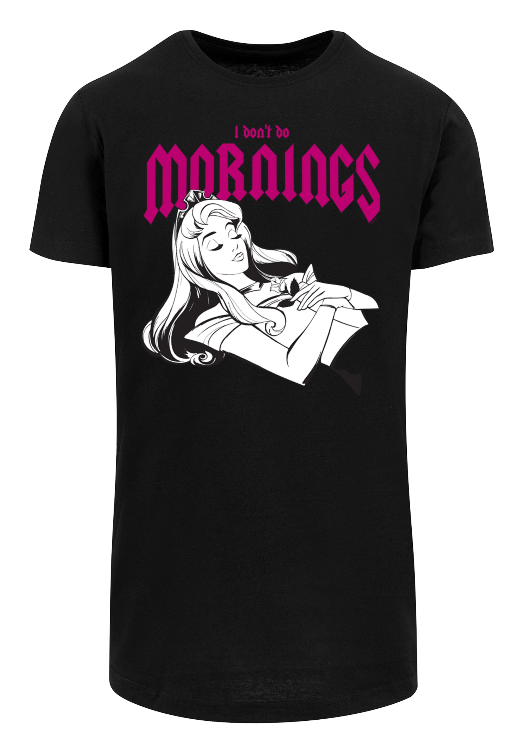 F4NT4STIC T-Shirt »Disney Sleeping Beauty Dont Do Mornings«, Print