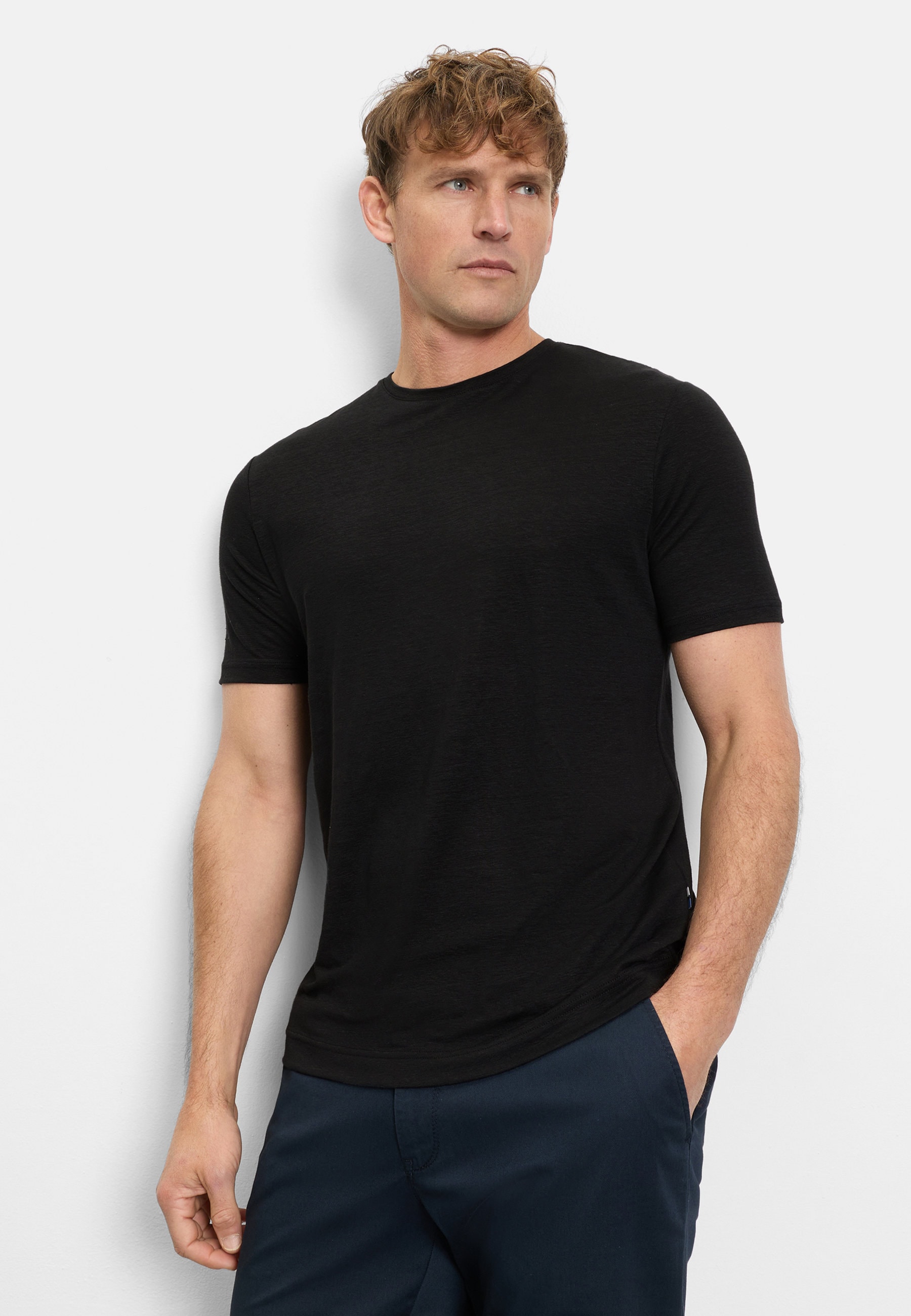 OLYMP T-Shirt "OLYMP Casual Wirk, T-Shirt"
